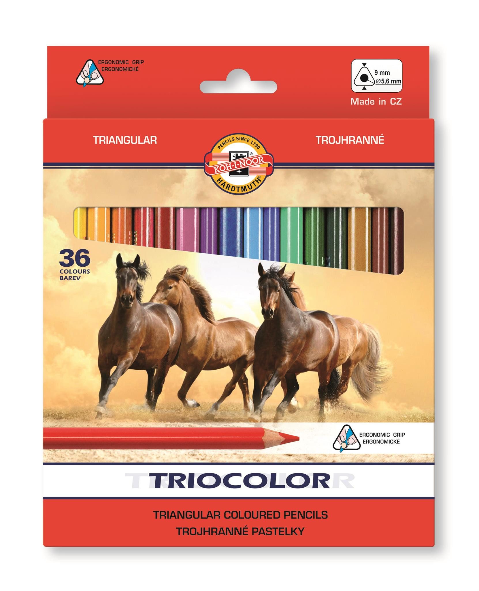 KOH-I-NOOR Buntstift KOH Buntstifte Schule Jumbo Triocolor 36er