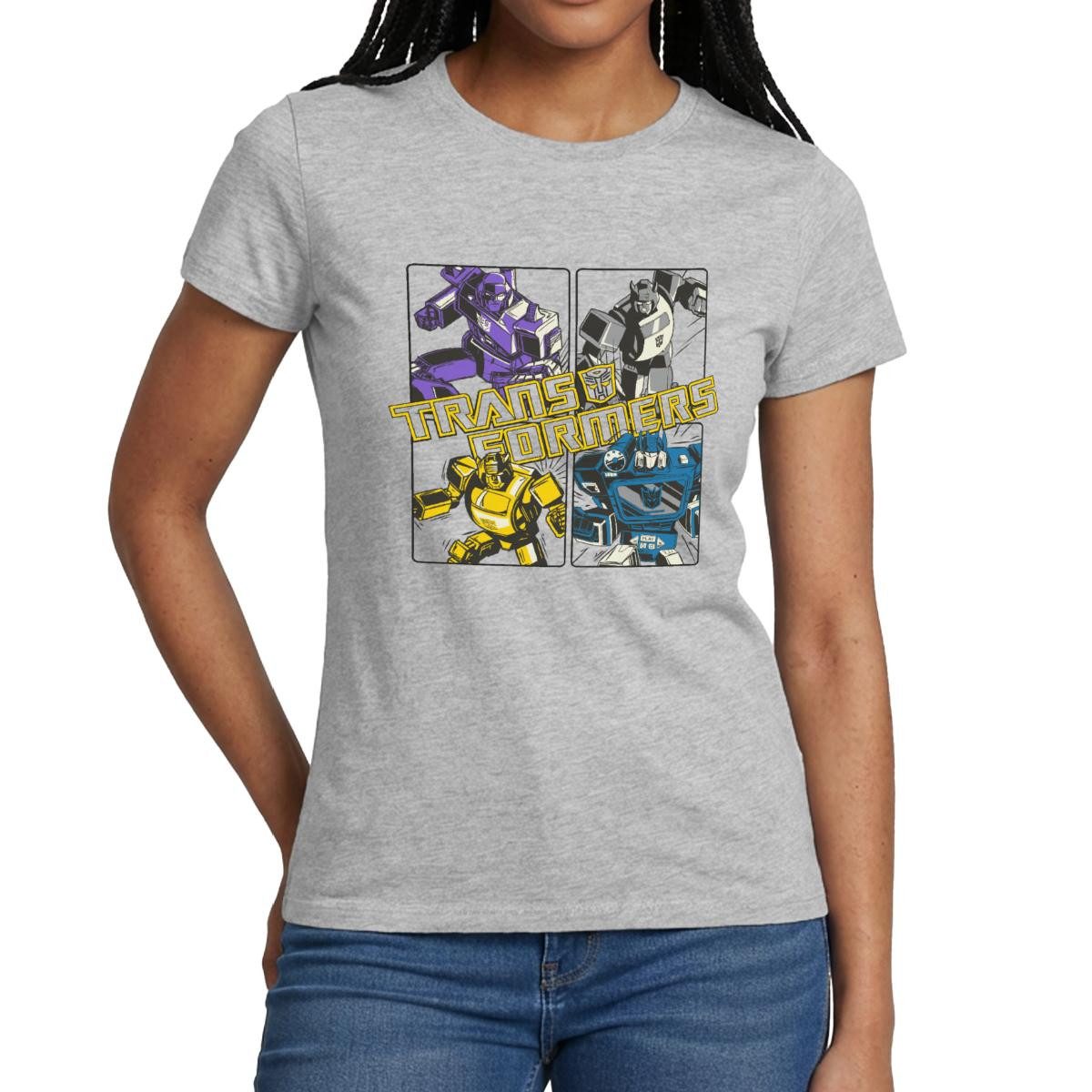 T-Shirt Transformers G1 Megatron Bumblebee Und Soundwave Frauen T-Shirt