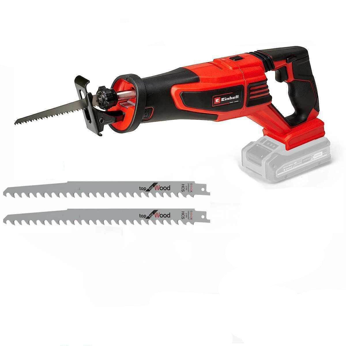 Einhell Akku-Säbelsäge Universalsäge TP-AP 18/28 Li BL-Solo 18 V, BL + 2 Sägeblätter