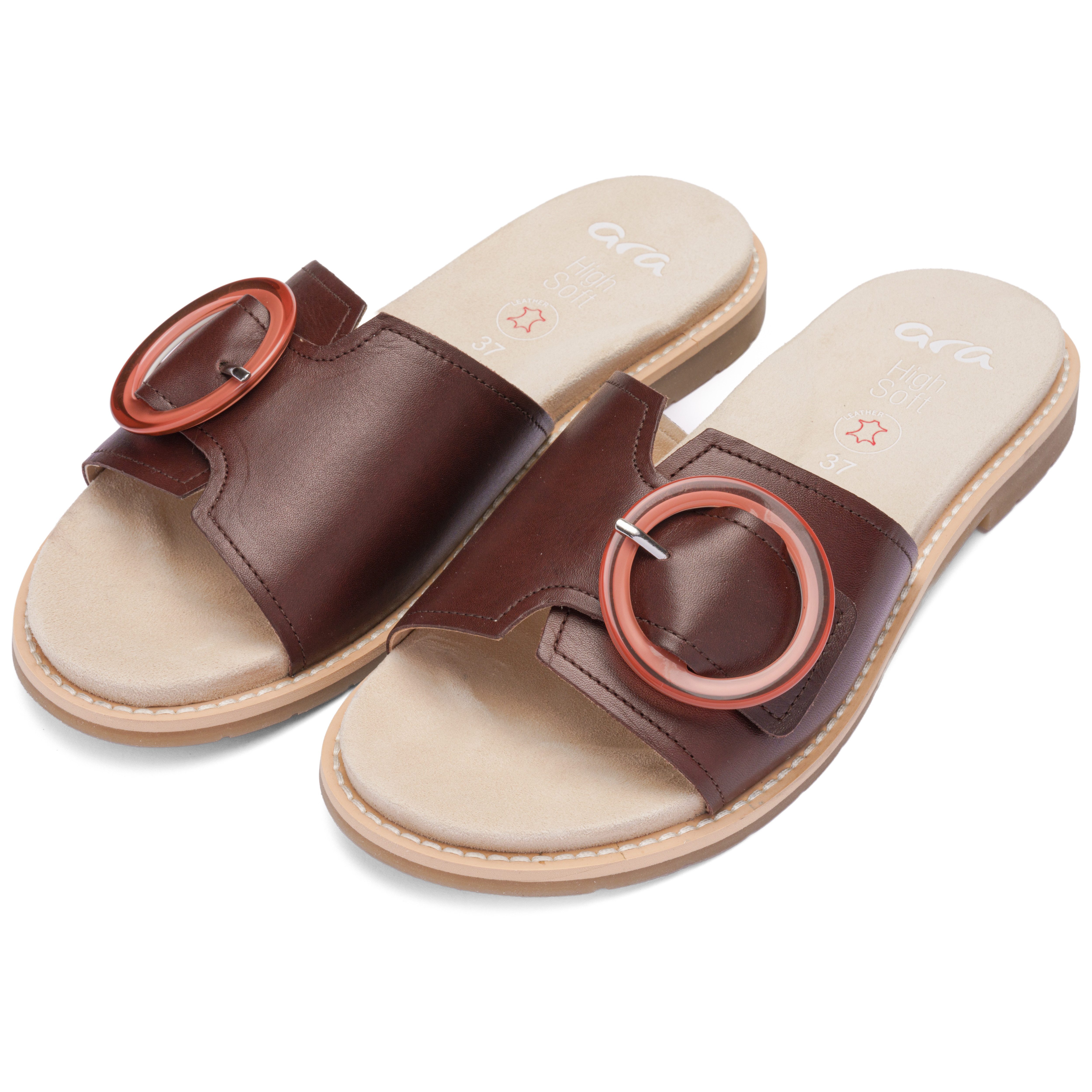 Ara ELBA Pantolette Sommerschuh, Schlupfschuh mit Zierschnalle, in Weite G (weit)