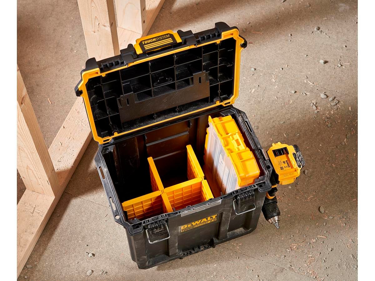 DeWalt Werkzeugbox kompakt ToughSystem 2.0, IP65, Halbformat, Max. 35 Kg