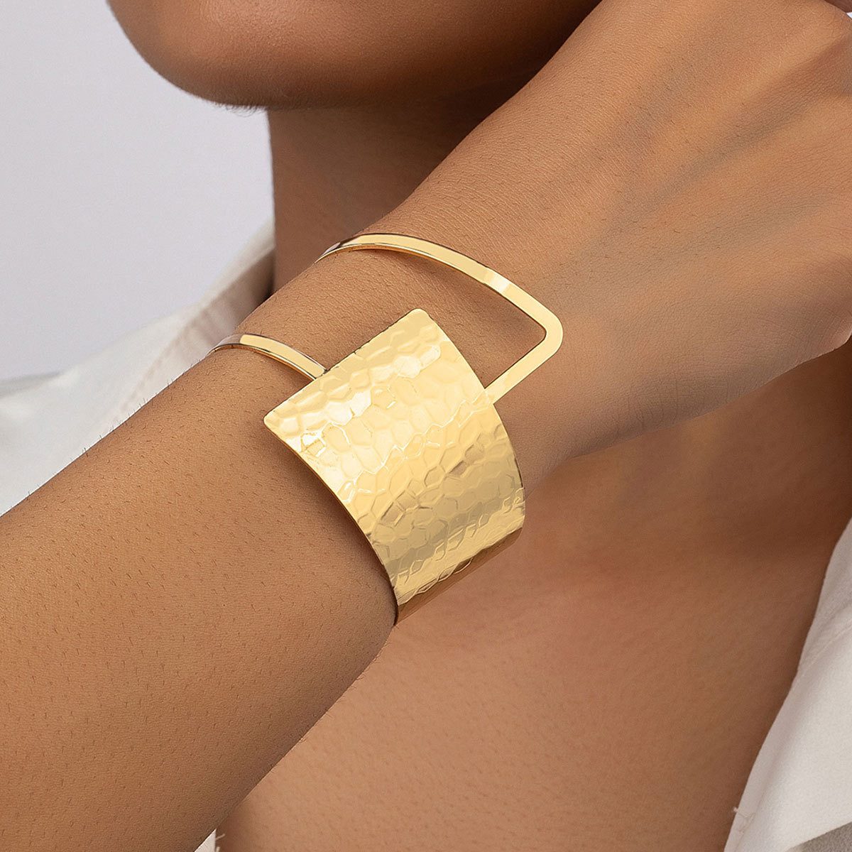 KARMA Armreif Gold oder Silber modern Größenverstellbar modern Damenarmreif günstig online kaufen