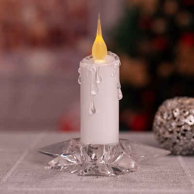 etc-shop LED Dekolicht, Weihnachtskerzen LED Weihnachtsdeko Kerzen Tischleuchte Flackereffekt