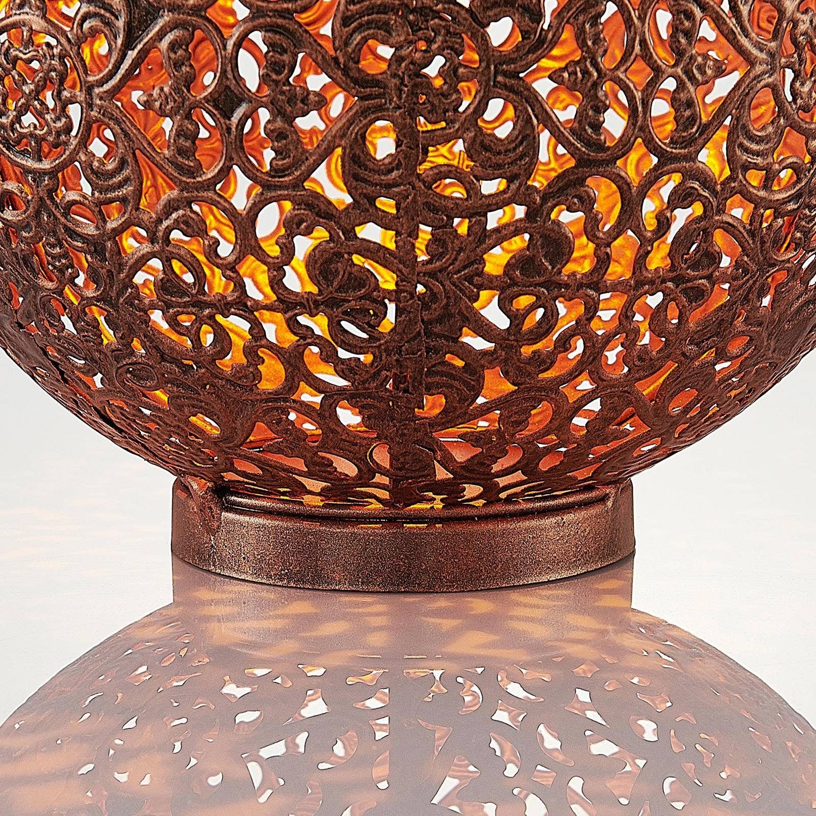 Orientalisch, antik, verbaut, Kupfer Dunjaris, Metall, 1 LED-Leuchtmittel Dekolicht / Marokkanisch Kunststoff, fest Lindby