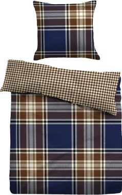 Wendebettwäsche Miral in Gr. 135x200, 155x220 oder 200x200 cm, TOM TAILOR HOME, Flanell, 2 teilig, Flanell kuschelig warm im Winter, karierte Bettwäsche mit Wendeoptik