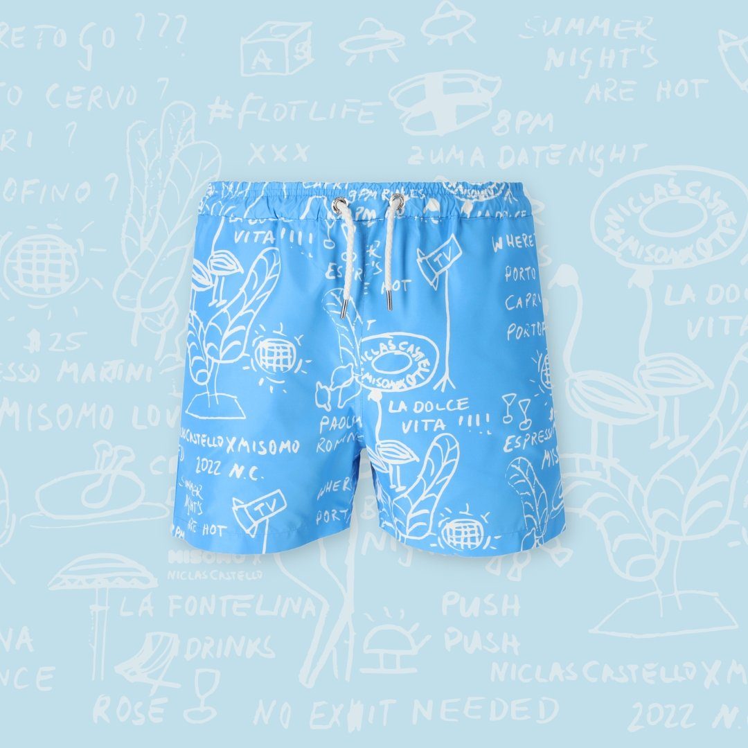 Misomo Capri Badeshorts Limited Badeshorts Edition Misomo Niclas x Castello