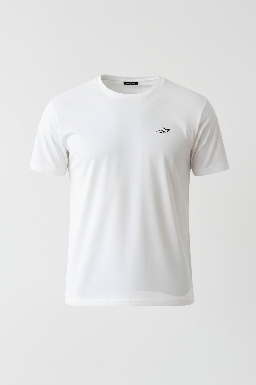 n.c. T-Shirt maritimes Rundhalsshirt aus feiner Baumwolle