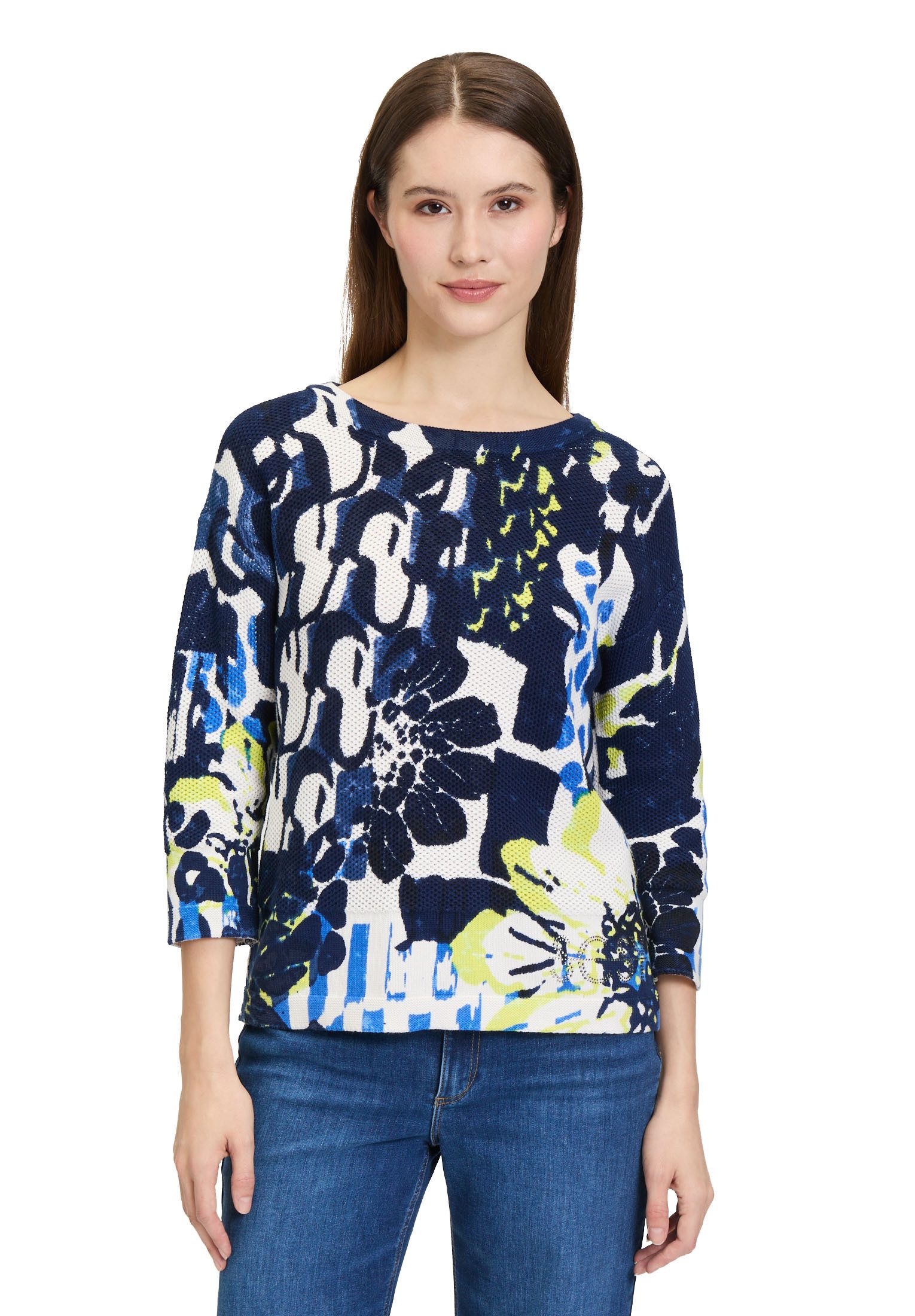 Betty Barclay Strickpullover Betty Barclay Damen Strickpullover mit Print (1-tlg) Druck