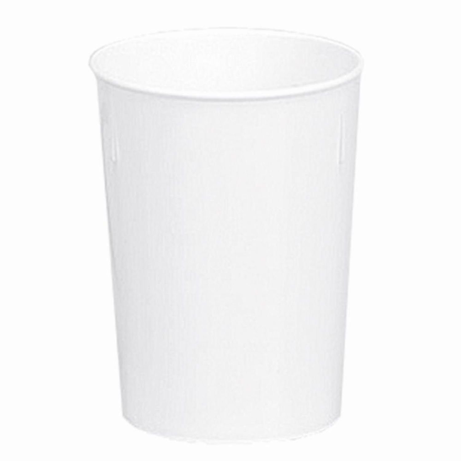 WACA Tasse Becher weiß 250 ccm, Kunststoff