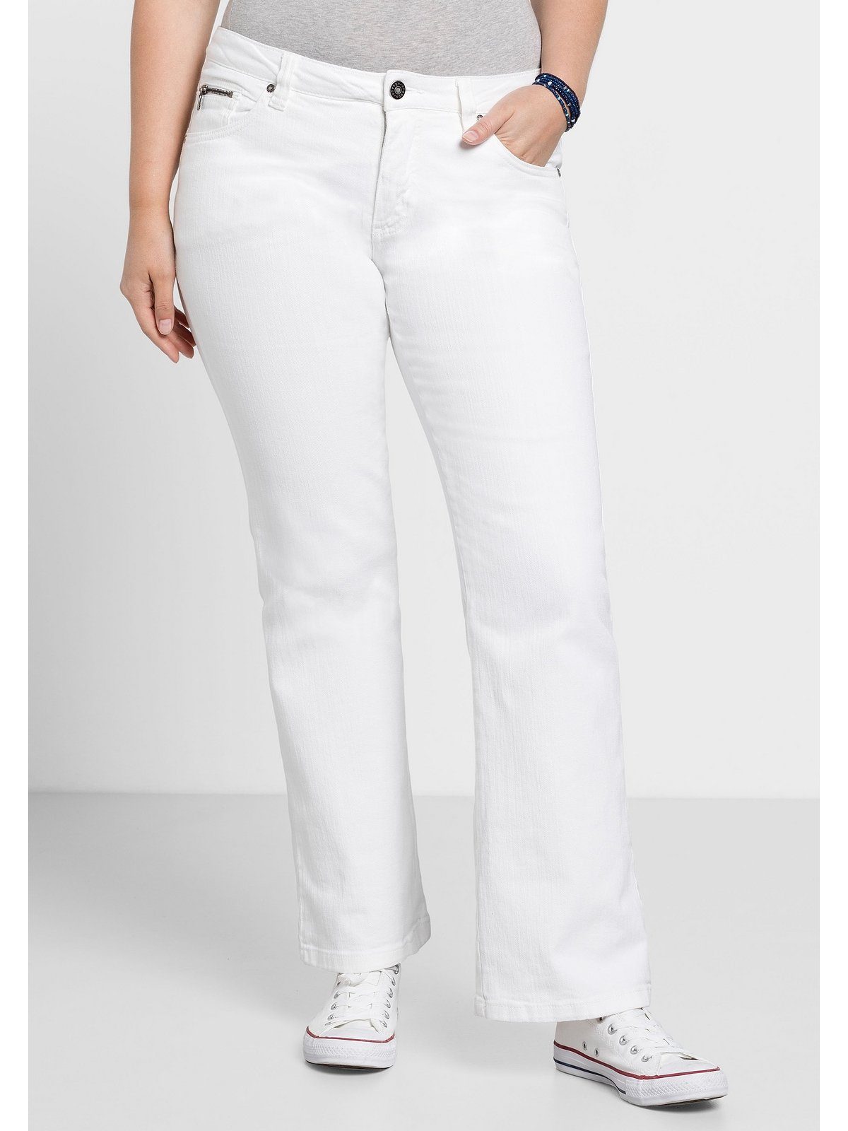 Sheego Bootcut-Jeans Große Größen in 5-Pocket-Form, günstig online kaufen