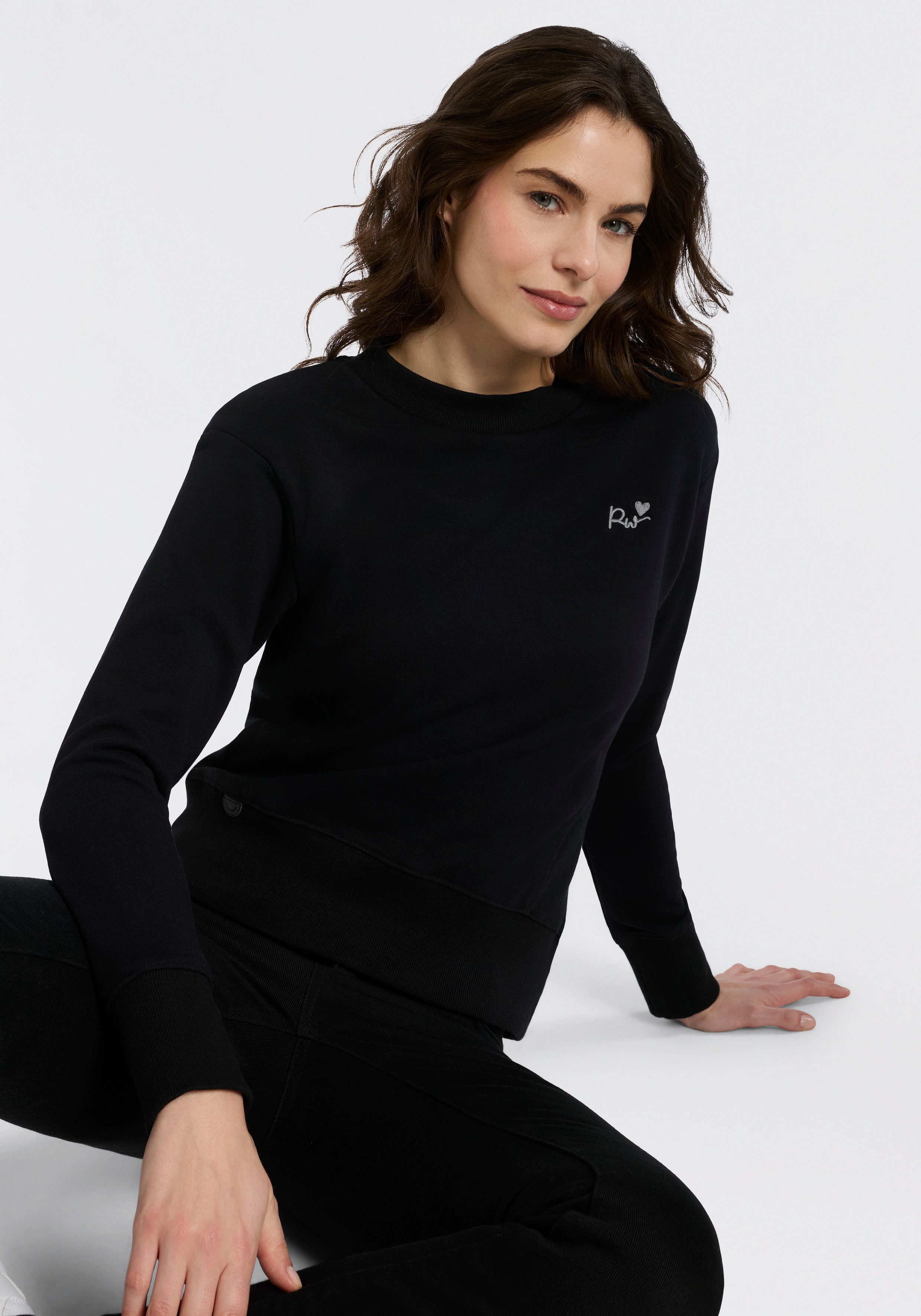 Ragwear Sweatshirt AZALLEA O mit Logostickerei günstig online kaufen