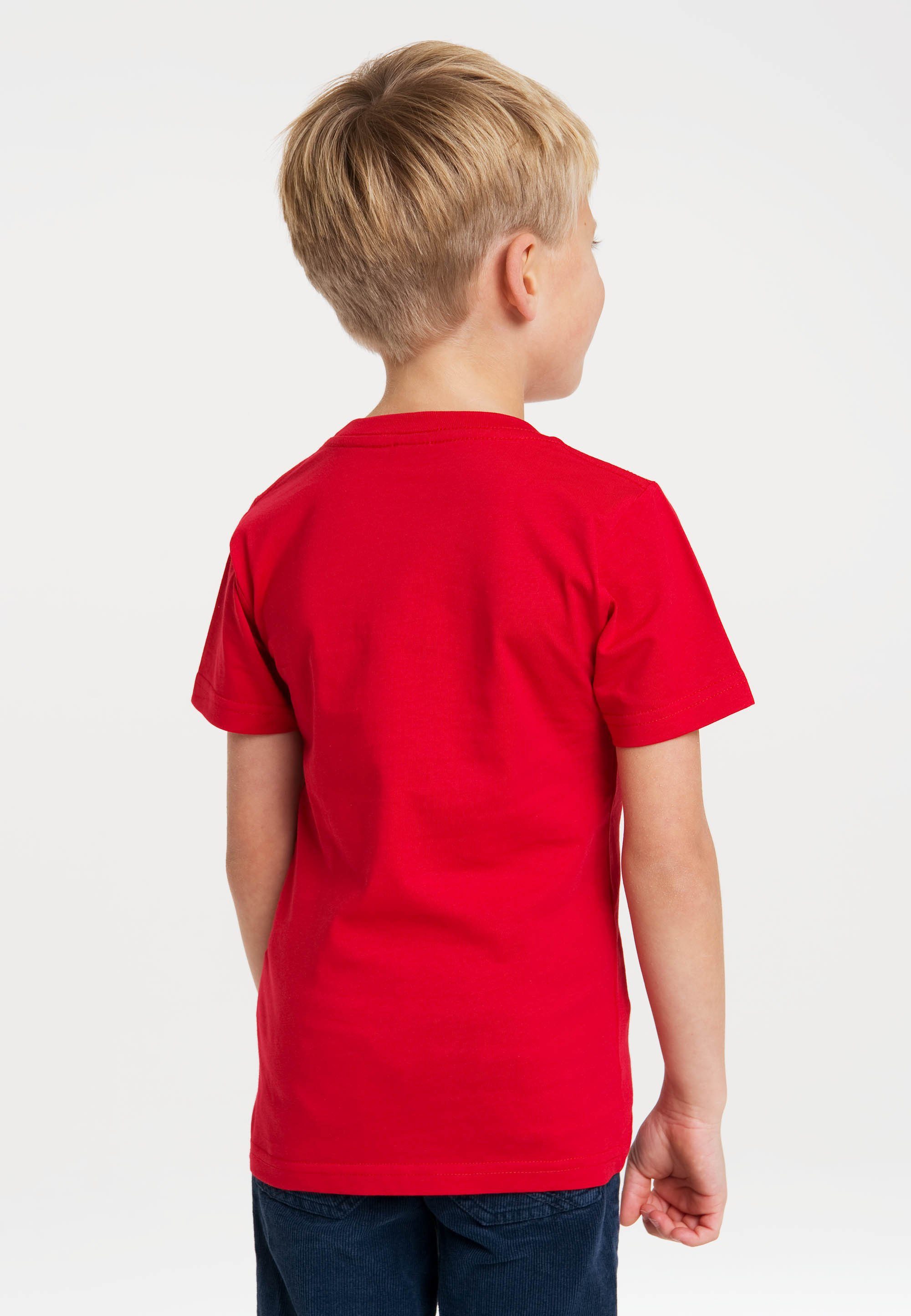 LOGOSHIRT T-Shirt Spider-Man Mask mit lizenziertem Print