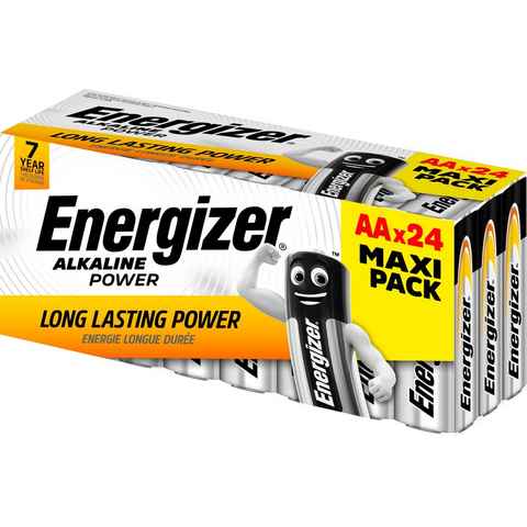 Energizer 24er Box Alkaline Power AA Batterie, (24 St)