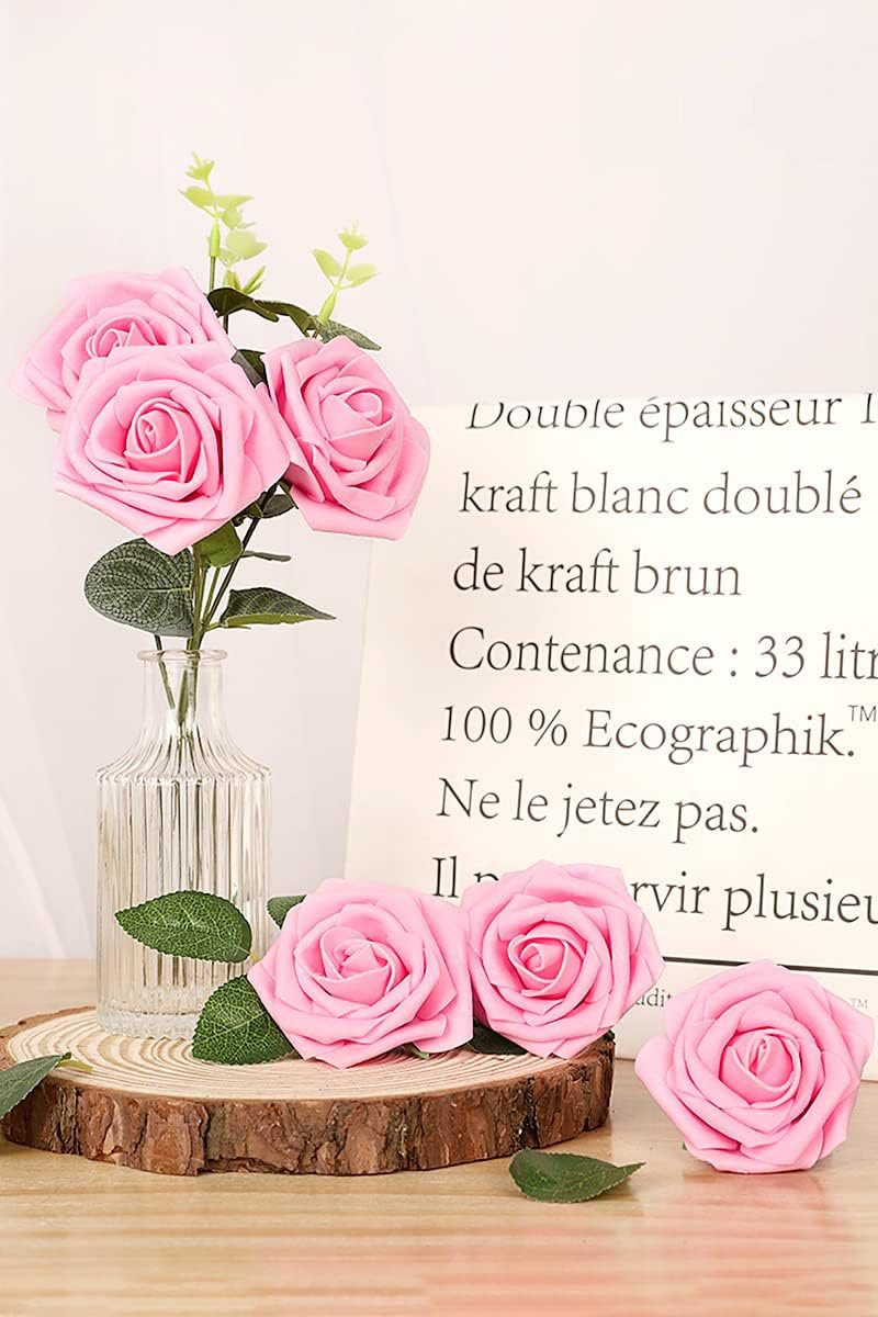Kunstblume Künstliche Blumen Rosen, 25 Stück günstig online kaufen