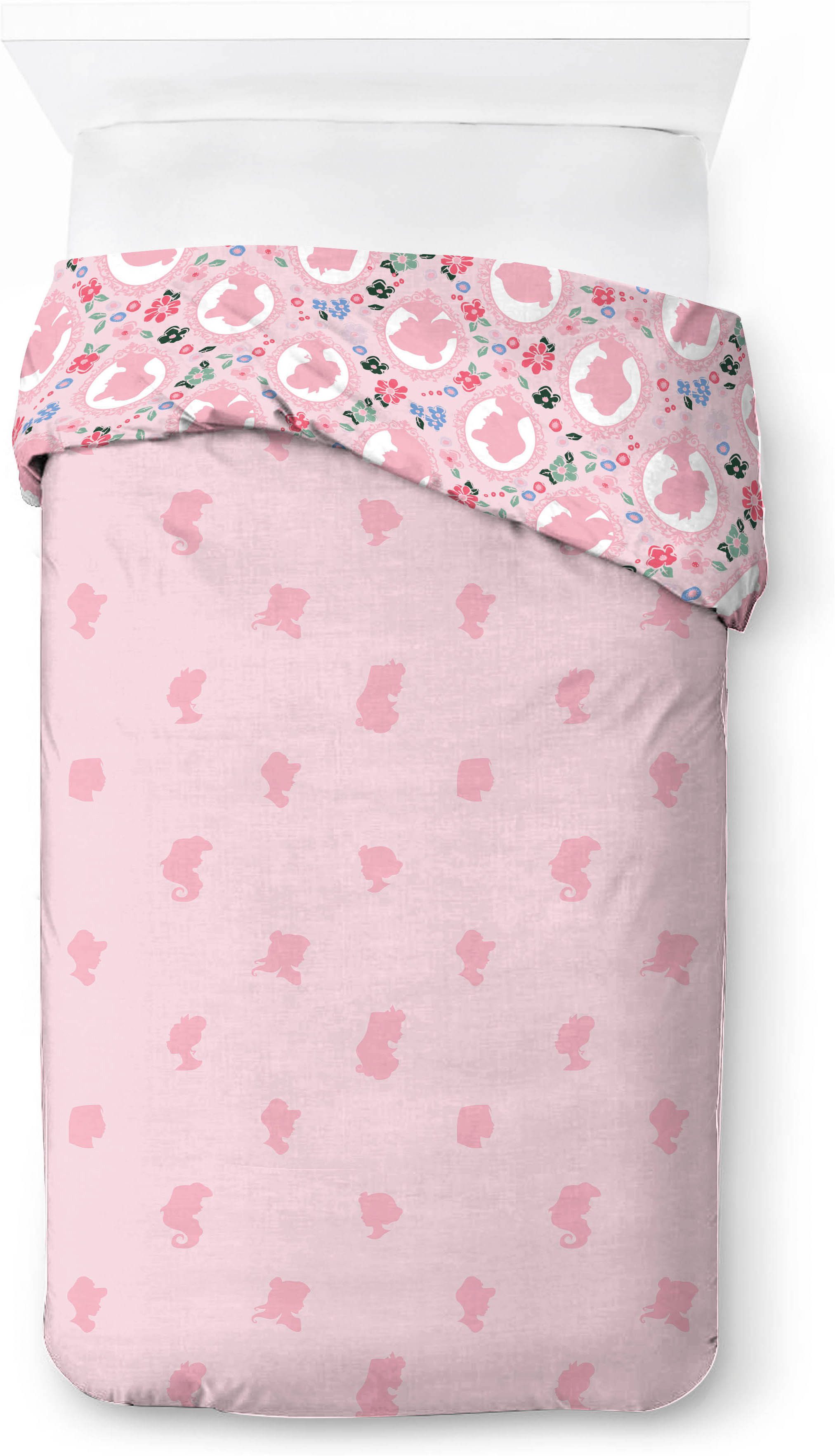 Disney Kinderbettwäsche Disney Princess Pink, Linon, 2 teilig, 100% Baumwolle – Bild 4 von 5