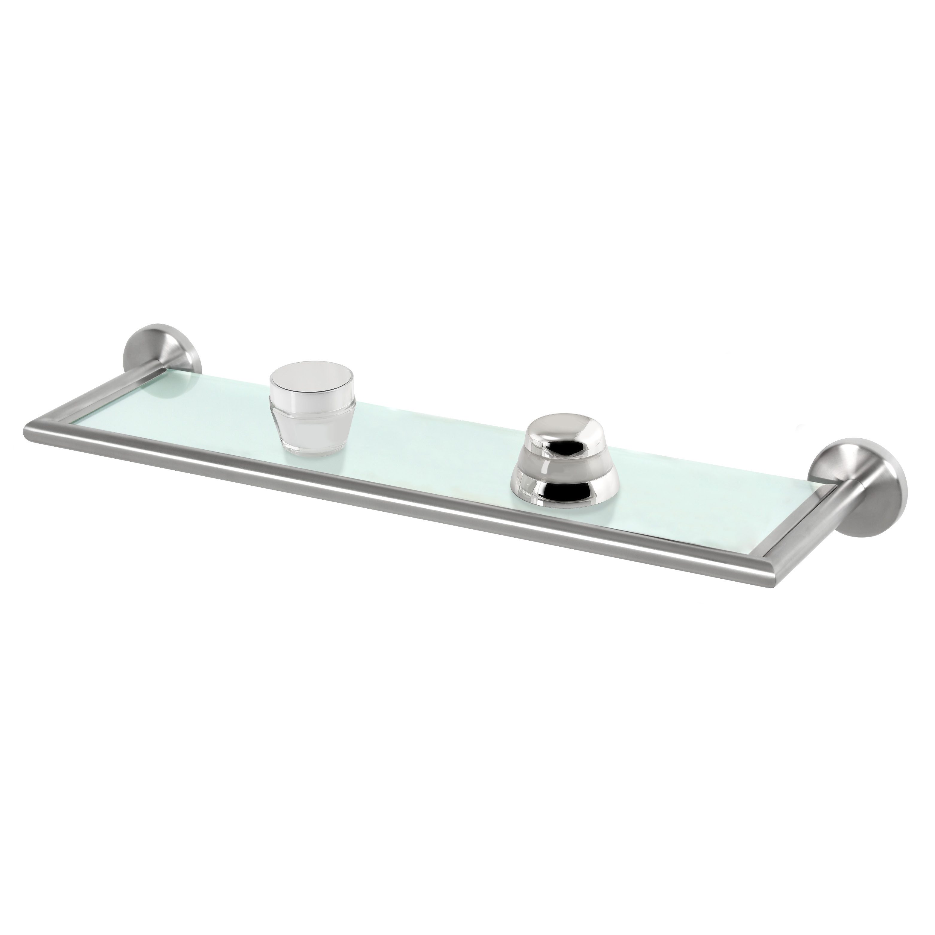 bremermann Wandregal Bad-Serie PIAZZA - Glasablage mit Rahmen, Edelstahl ma günstig online kaufen