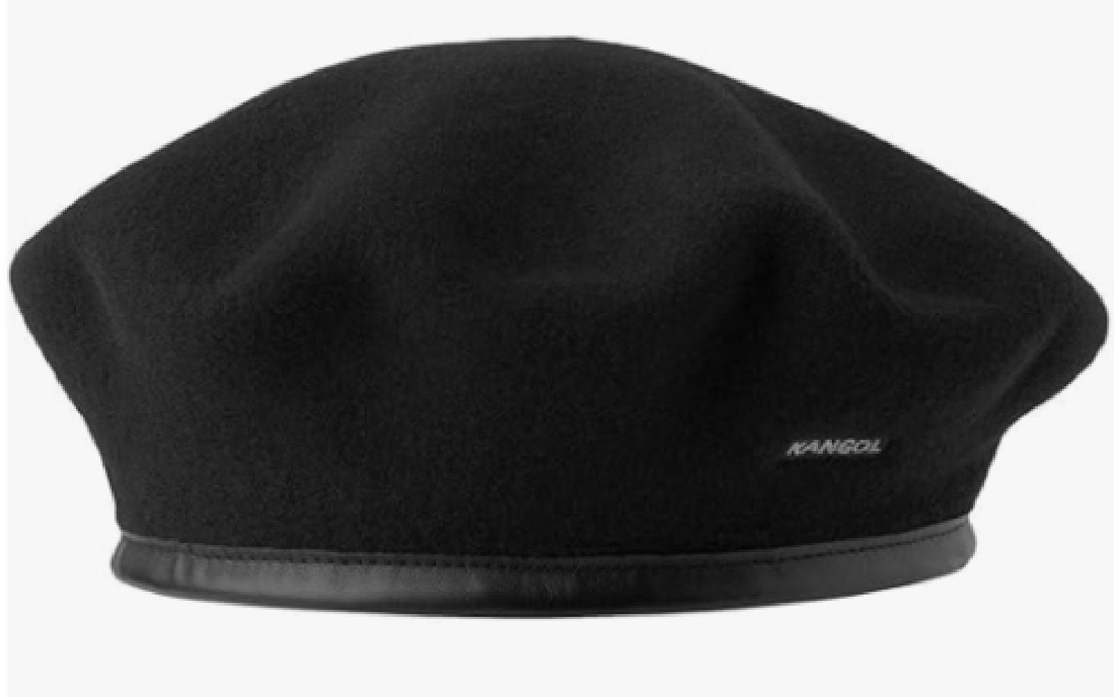 Kangol Baskenmütze Monty Beret mit Leder-Einfass günstig online kaufen