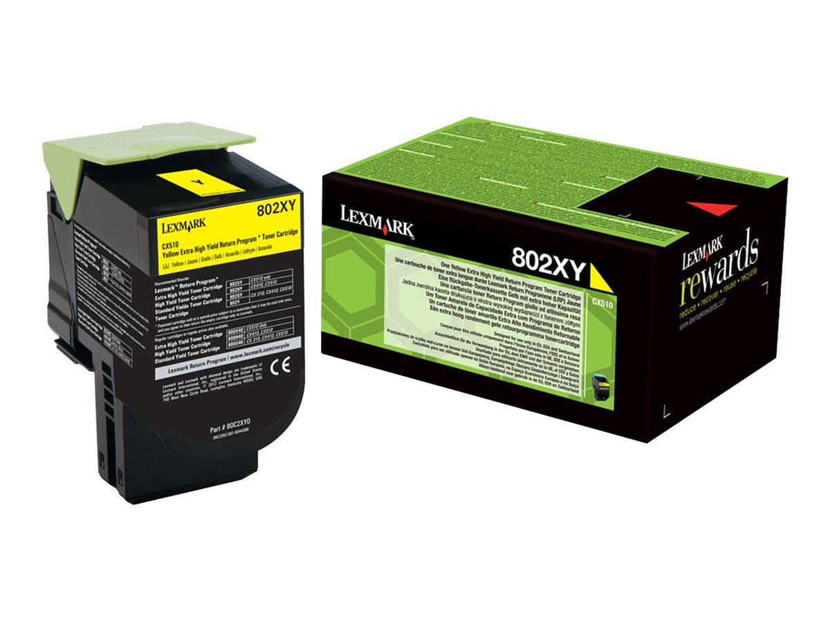 Thumbnail - Lexmark Tonerpatrone LEXMARK 802XY Besonders hohe Ergiebigkeit Gelb Tonerpatrone LCCP, LRP