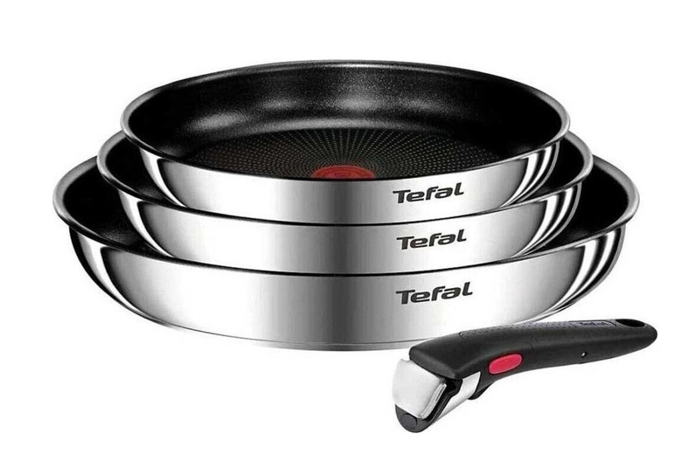 Tefal Topf-Set Tefal Ingenio Emotion Induktions-Kochgeschirr, 4-teilig L8974S45, (4-tlg)