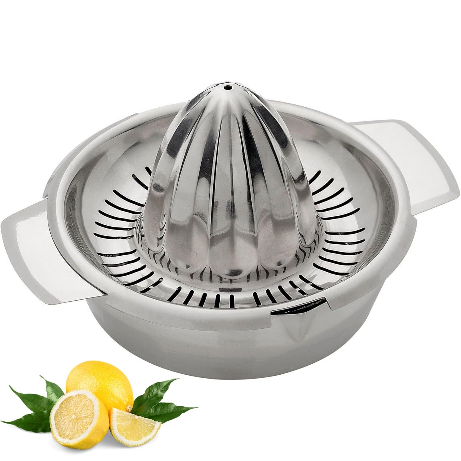 Zitruspresse 350 ml, Rostfreier Edelstahl, mit Behälter