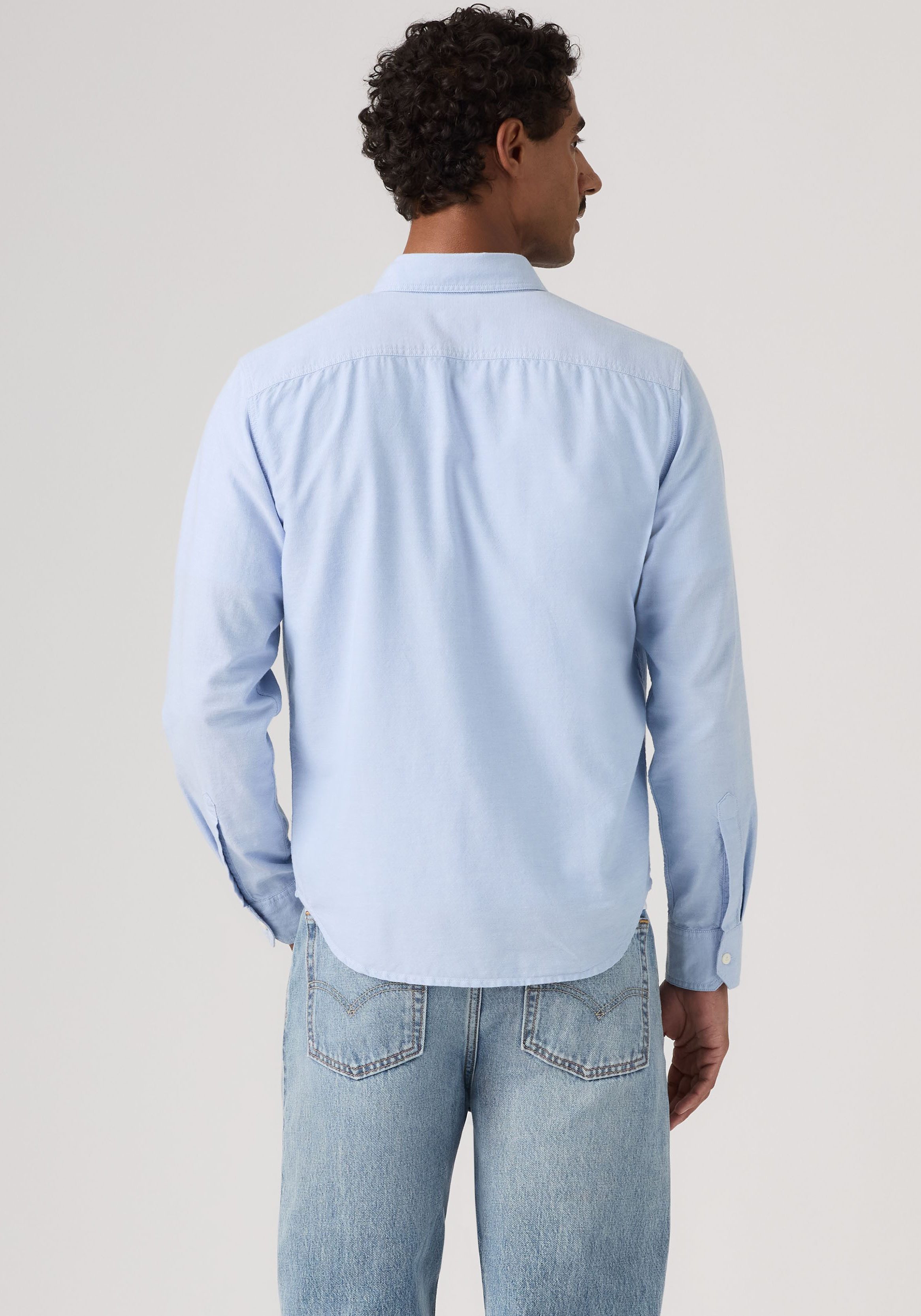 Levi's® Langarmhemd CLS BATTERY HM SHIRT - STANDARD mit abgerundetem Saum