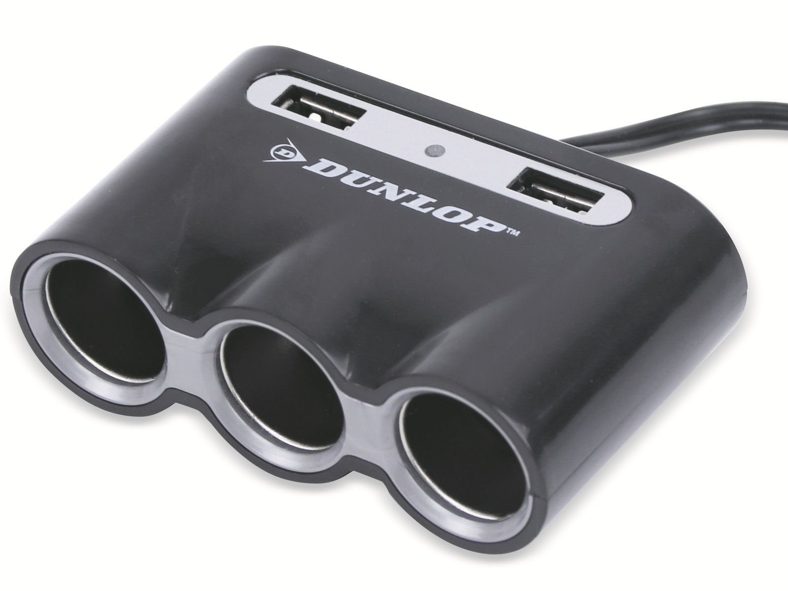 Dunlop DUNLOP Zigarettenanzünder-Verteiler, 12/24V USB-Ladegerät