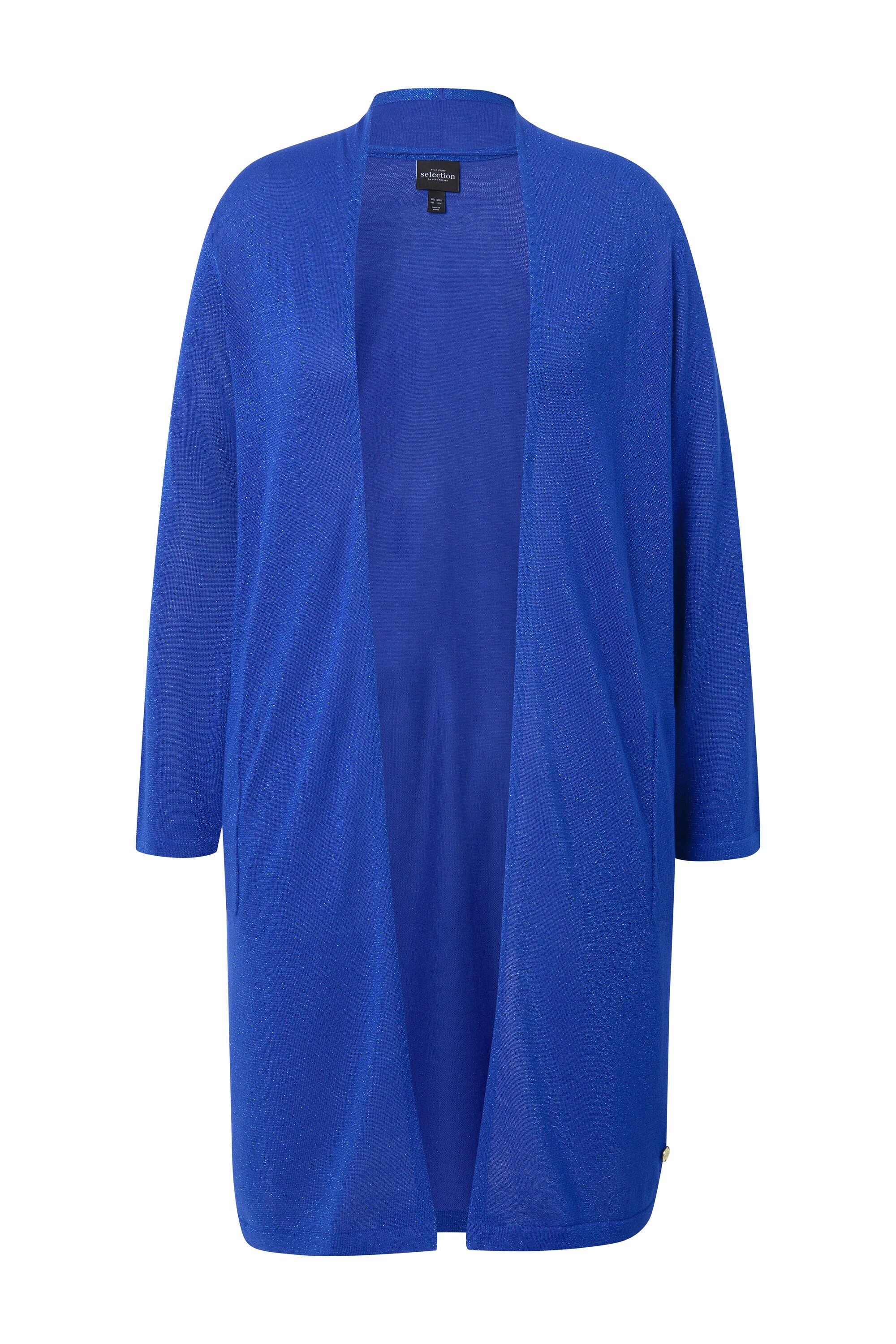 Ulla Popken Langjacke Long-Strickjacke offene Form günstig online kaufen