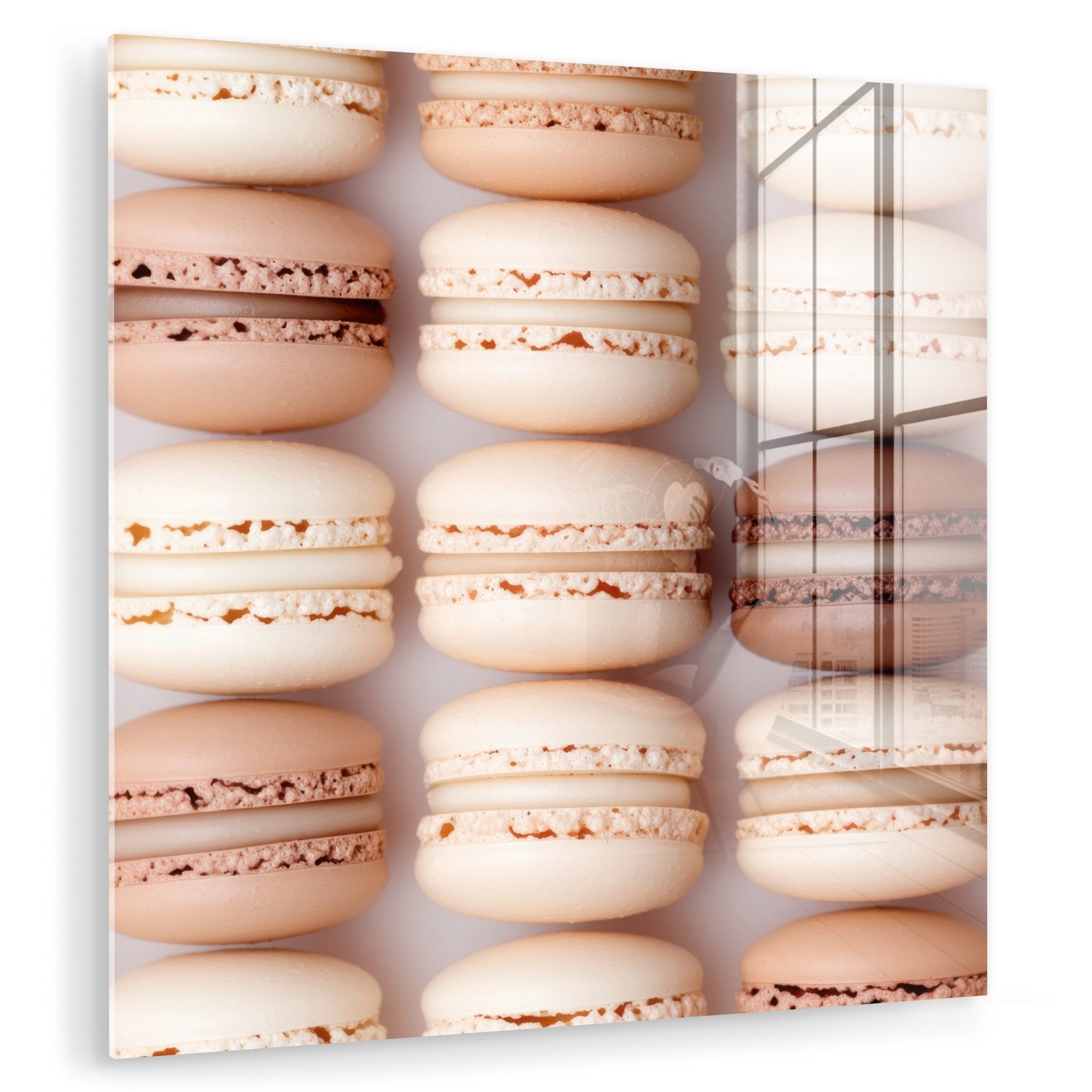 MuchoWow Acrylglasbild Makronen - Beige - günstig online kaufen