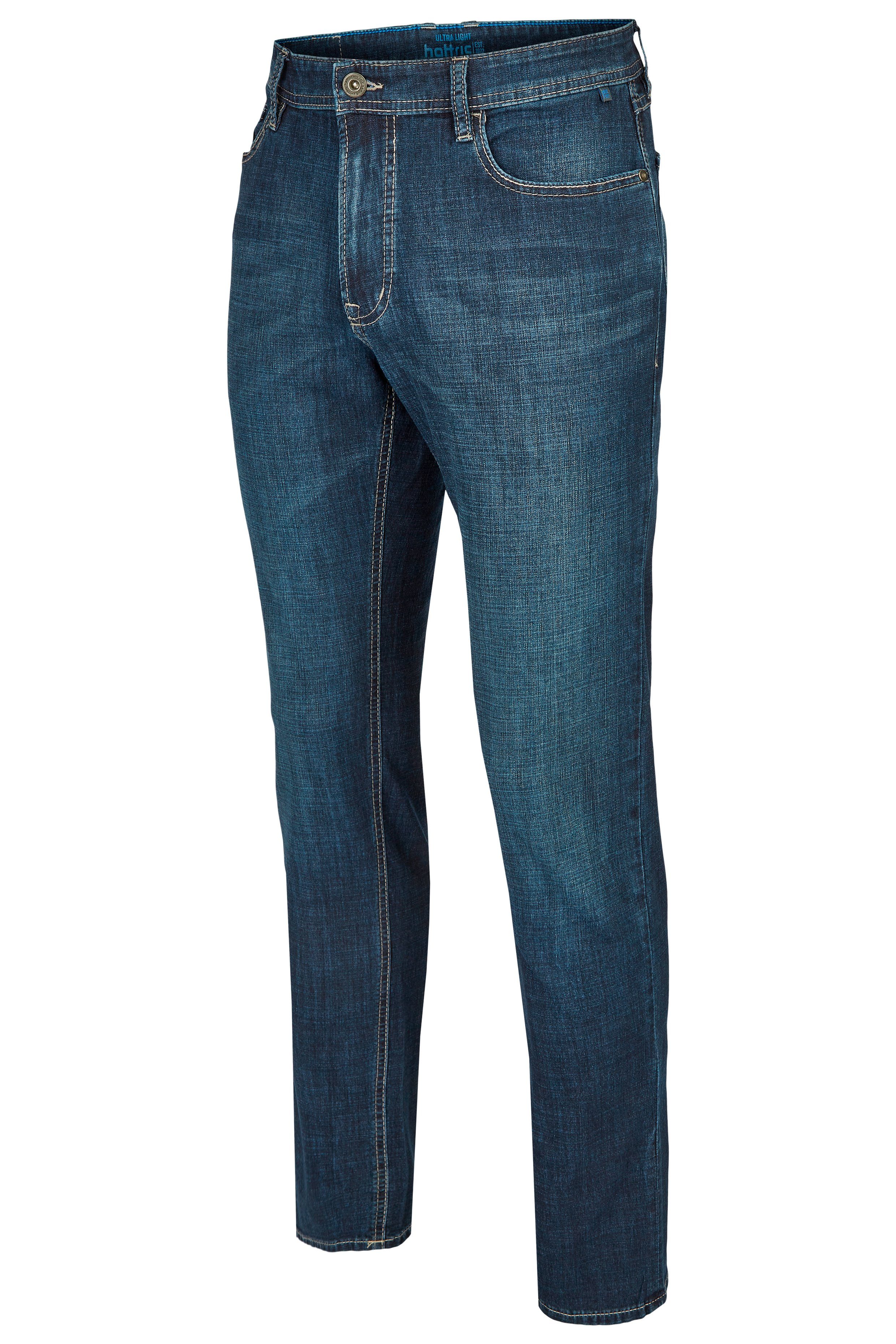 Hattric 5-Pocket-Jeans HATTRIC HUNTER 688275 LIGHT - 5647.48 indigo ULTRA dark