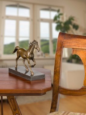Aubaho Skulptur Bronzeskulptur im Antik-Stil Pferd Bronze Figur Skulptur Statue - 26cm