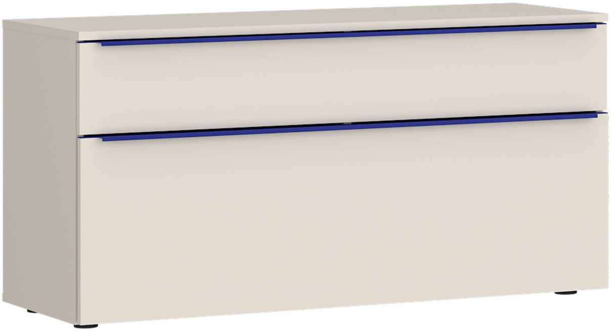 TOM TAILOR HOME Lowboard COLOR PUZZLE 3 – 1 Klappe 1 Schublade mit farbigem Griff und Füßen, Kommode, Breite 110 cm,mit Klappe und Schublade, viel Stauraum
