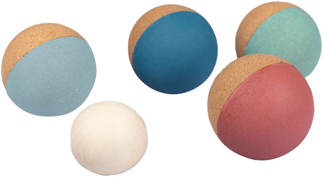 KORKO Spiel Champions - Kork Boccia Set, Familienspiel, Made in Europe