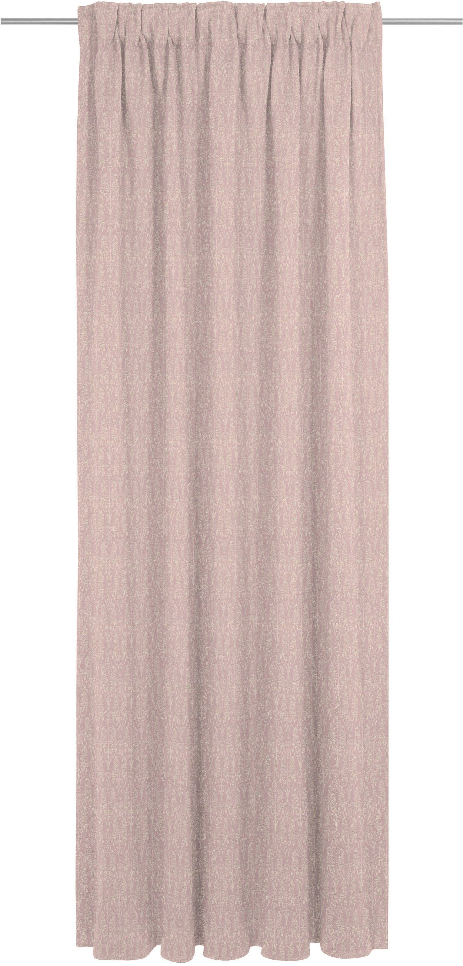 [Sorgfältig ausgewählte Produkte] Bio-Baumwolle Jacquard, nachhaltig Little Vorhang aus rosa Adam, Parrot, Multifunktionsband (1 St), blickdicht,