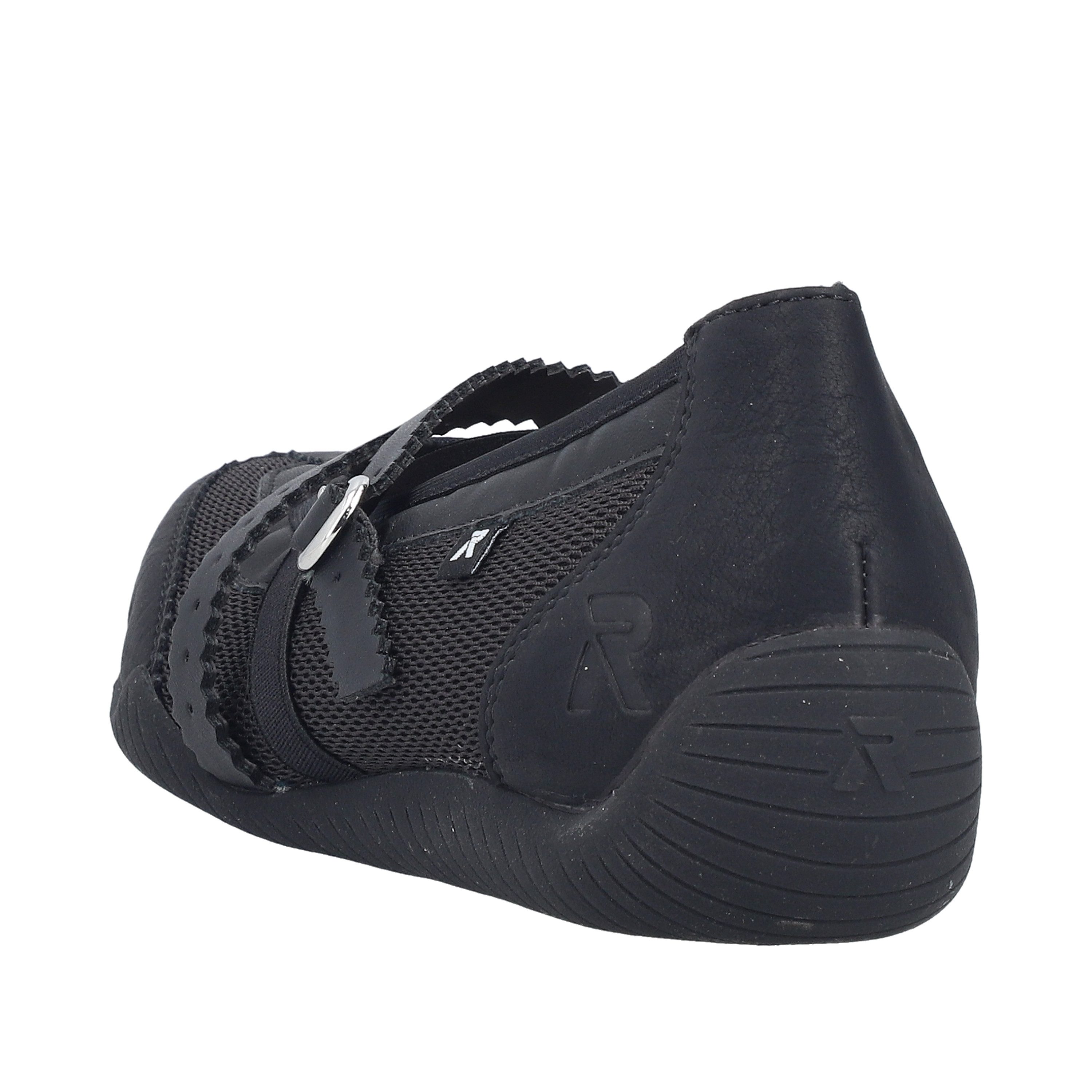 Rieker Riemchenballerina Schlupfschuh, Flats, Slipper mit Mesheinsatz