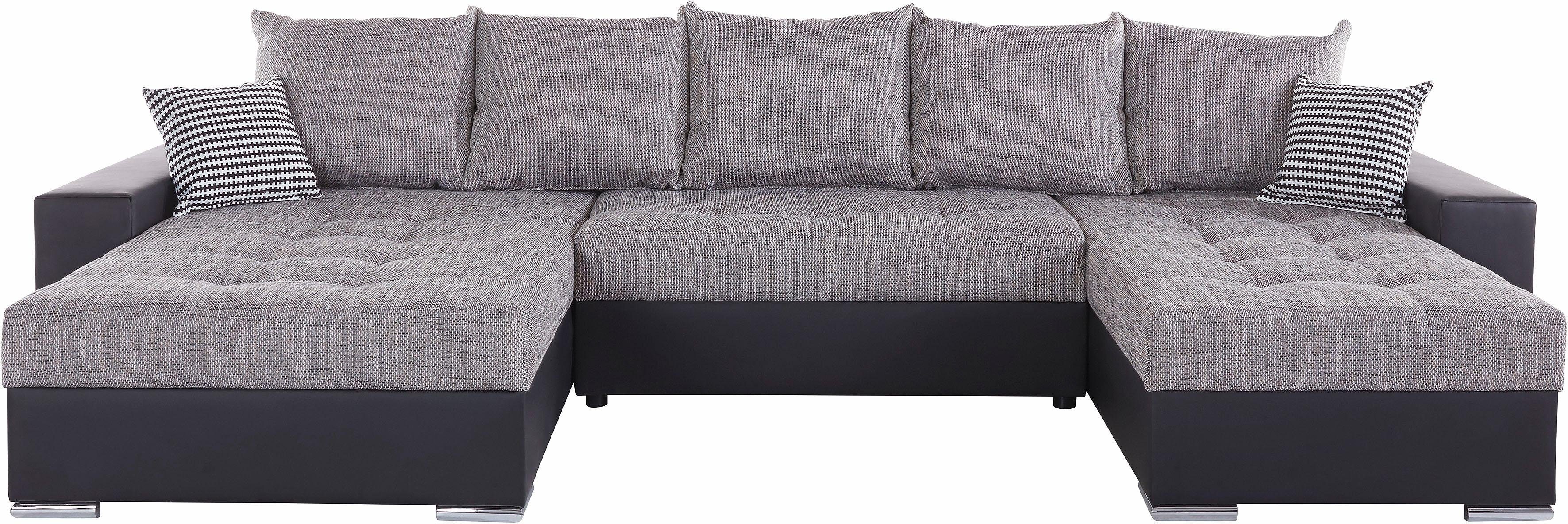 COLLECTION AB Wohnlandschaft "XXL-Josy U-Form, Breite 333 cm, mit 2 Recamie günstig online kaufen