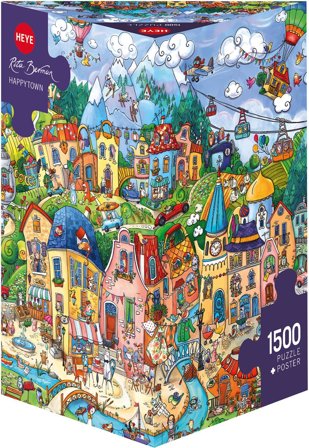 HEYE Puzzle Happytown, Berman, 1500 Puzzleteile, Made in Europe