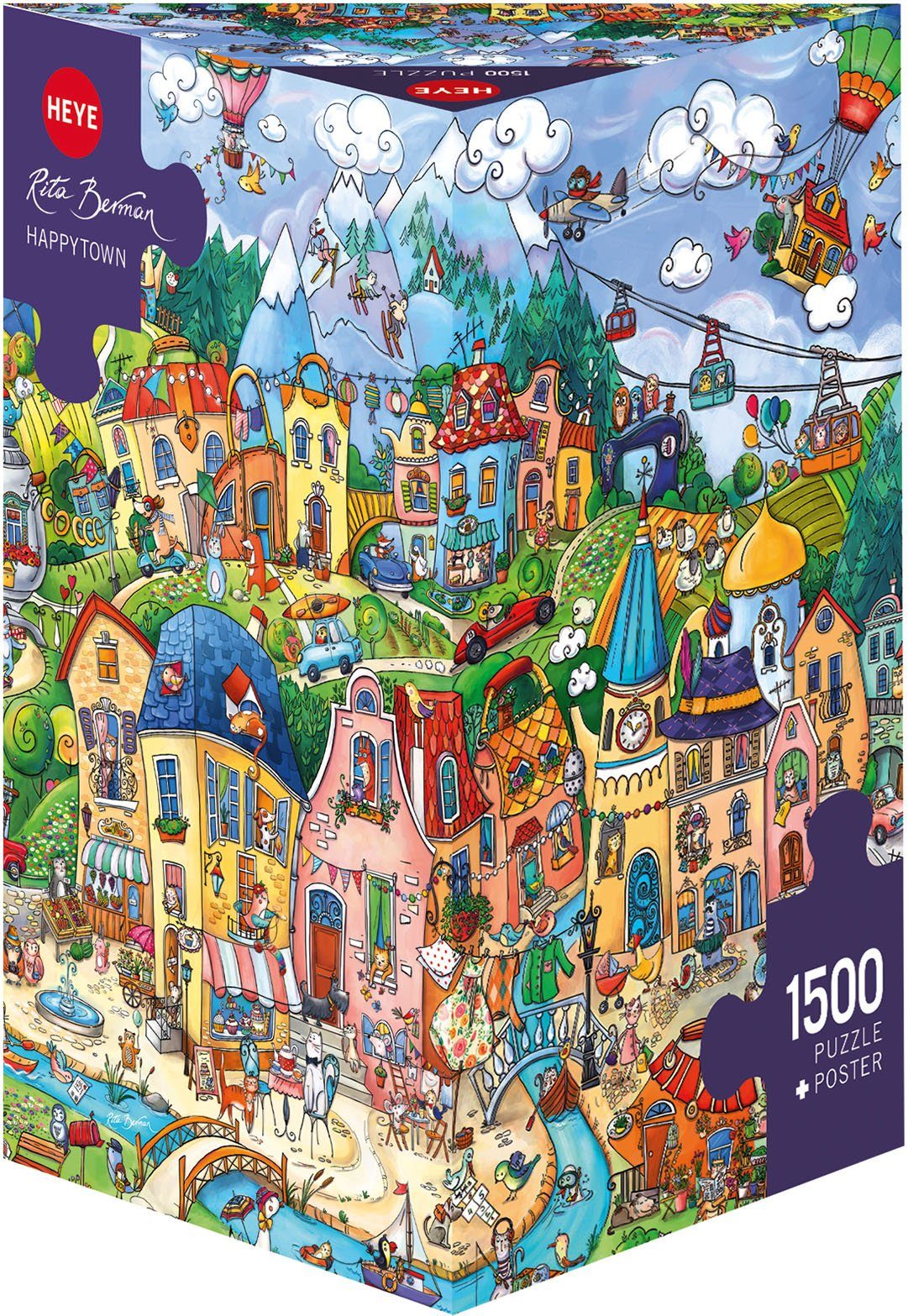 HEYE Puzzle Happytown, Berman, 1500 Puzzleteile, Made in Europe günstig online kaufen