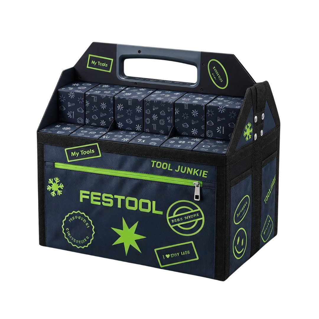 FESTOOL Adventskalender 2026 Werkzeug 24tlg Set Weihnachtskalender Herren & Männer (Set, 24-tlg), 24 tlg Handwerkzeuge Produkte Advent Kalender Mann