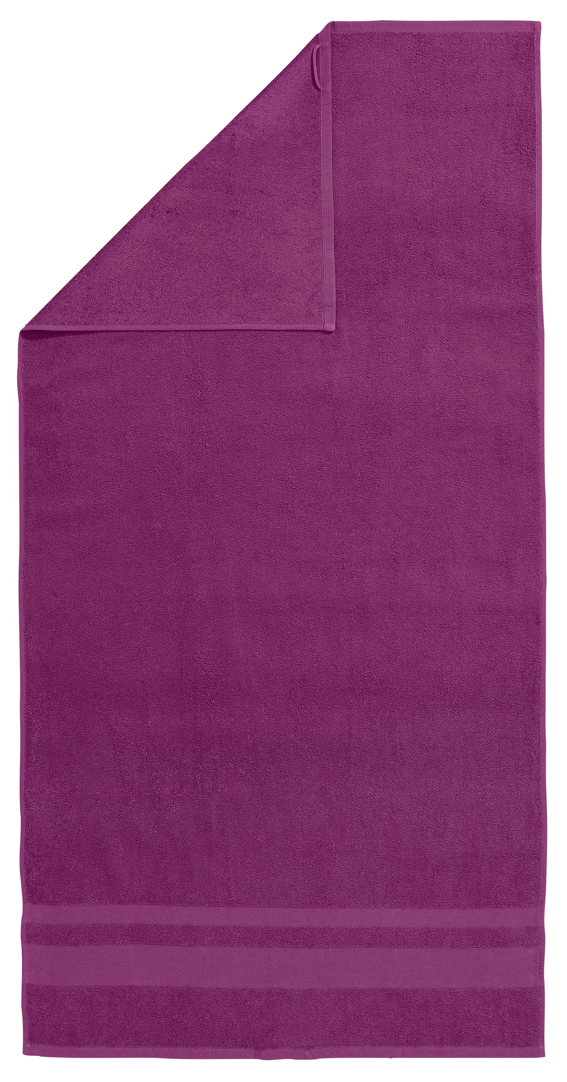 OTTO home Duschtücher Vanessa, 4 Duschtücher, 70x140cm, in Standard- und Premium-Qualität, Walkfrottee (Set, 4-St), Handtücher mit Bordüre, 100% Baumwolle, einfarbig, weich