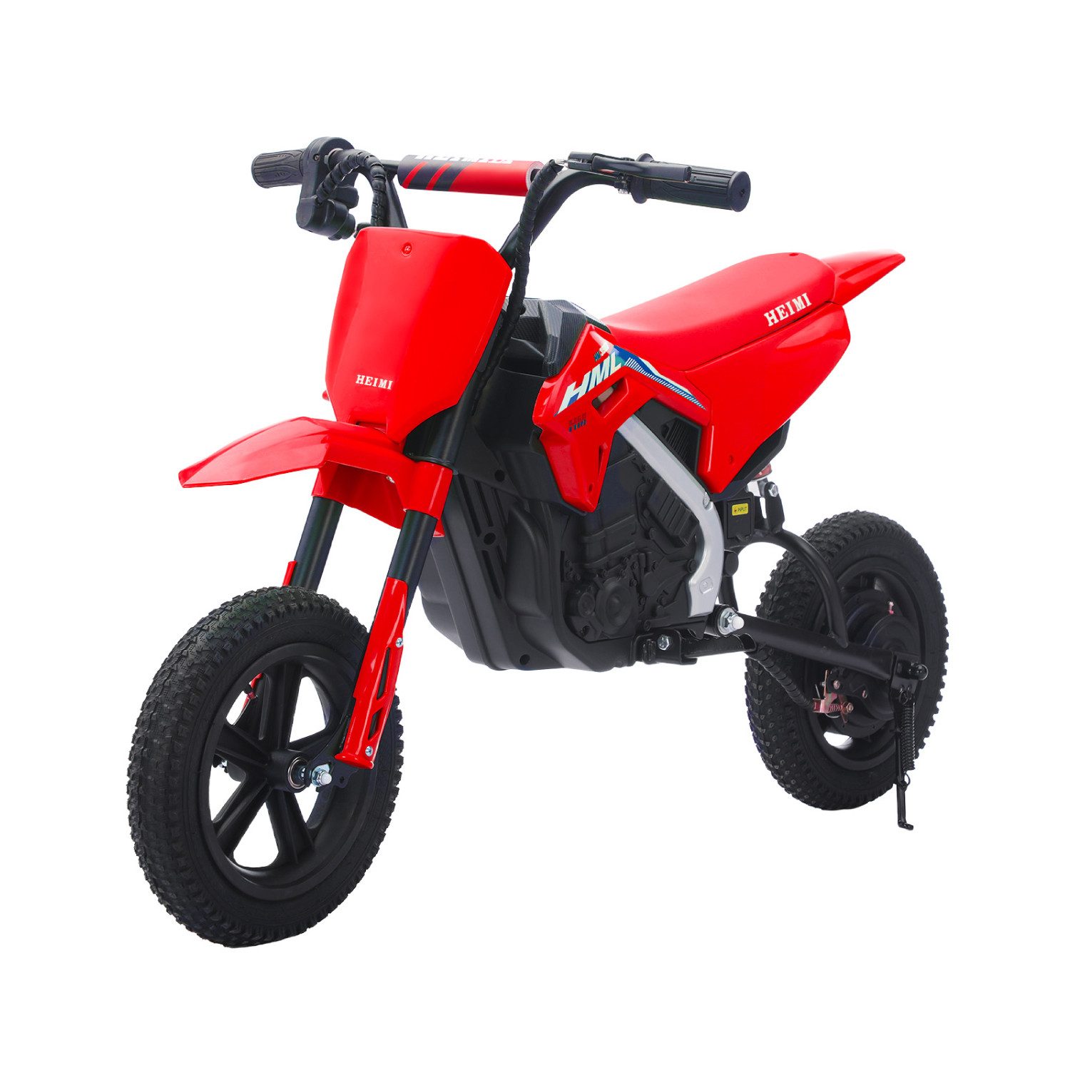 CARPAT SPORT Elektro-Kindermotorrad 24V Kinderelektromotorrad ab 5–6 Jahre und älter, 12-Zoll, 15-18 km/h, Geländegängig mit Federung,Trommelbremse, Bluetooth,bis 73kg Tragkraft