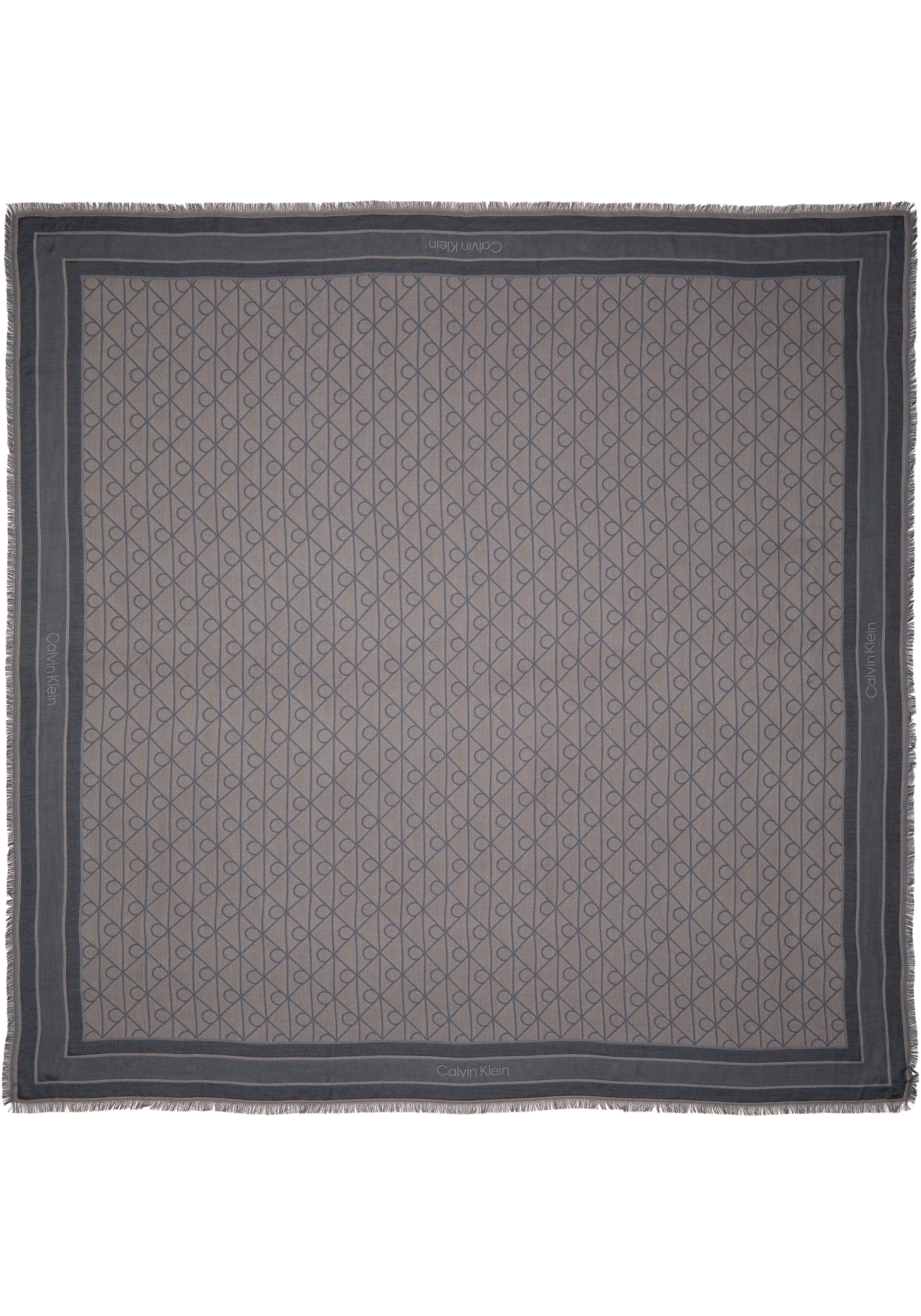 Calvin Klein Modetuch EMBLEM AOP JACQUARD SQUARE SCARF, Mit Markenlabelmusterung