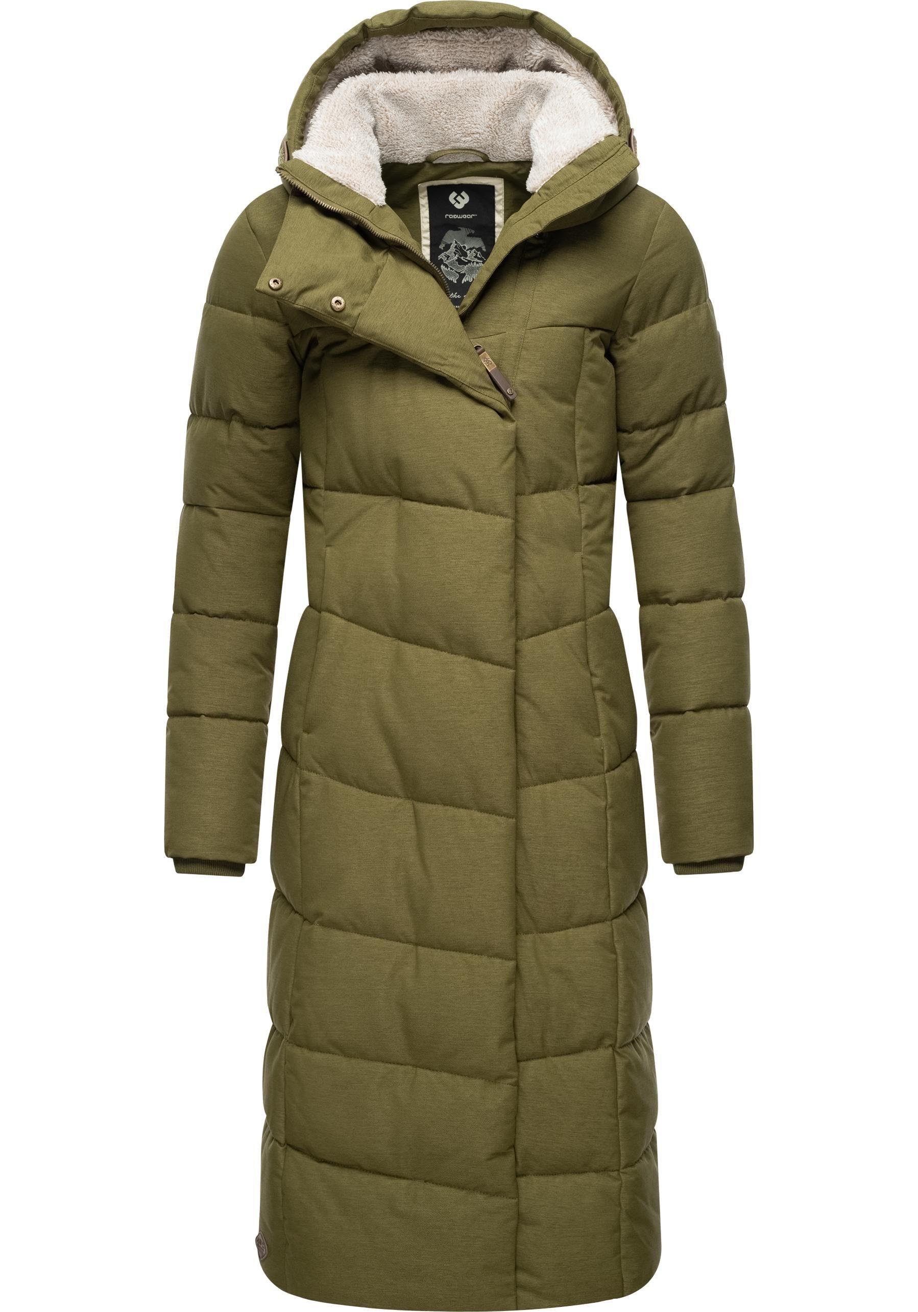 Ragwear Steppmantel Pavla Extralong zeitloser, wasserdichter Damen Winterma günstig online kaufen