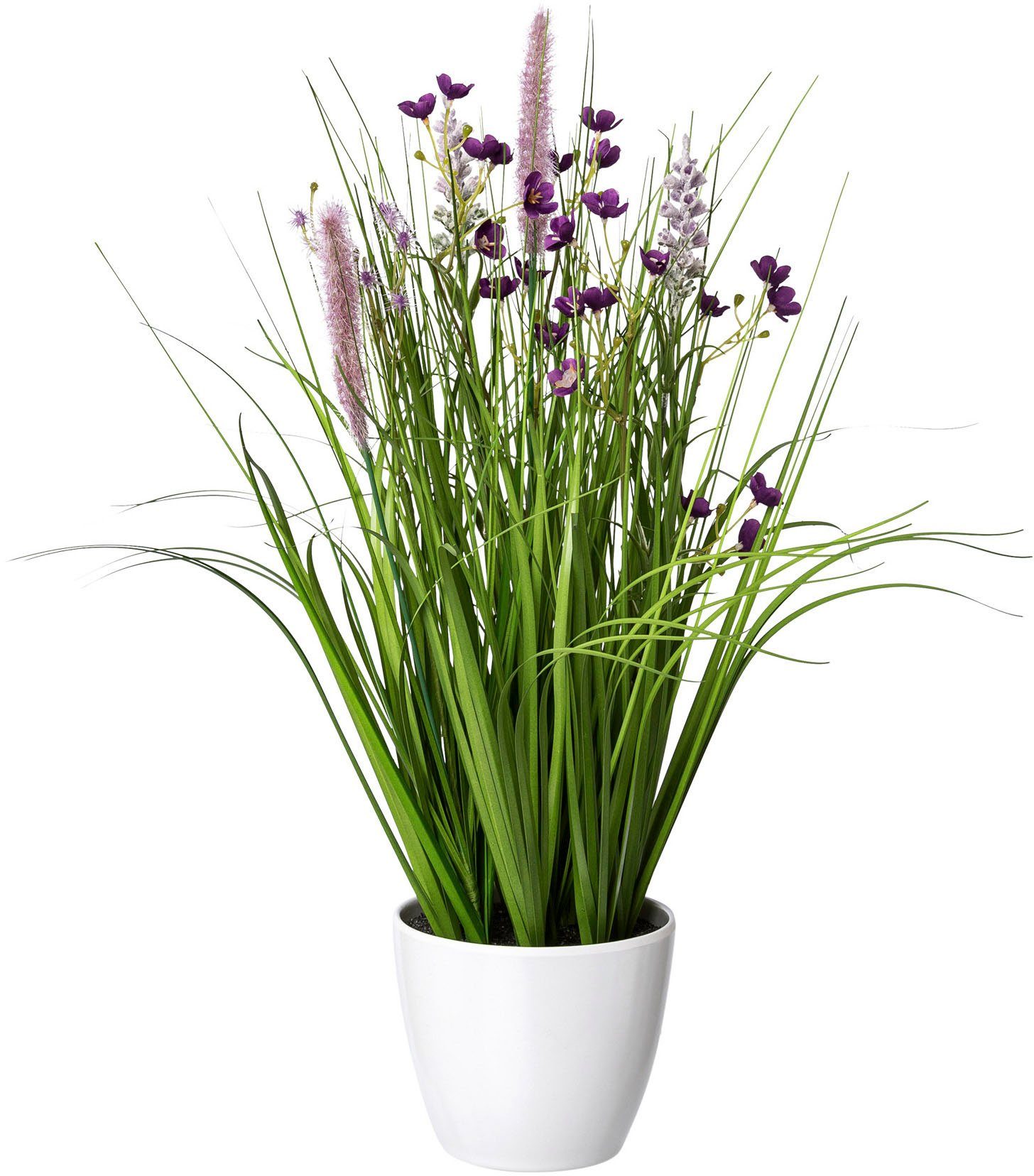 Kunstgras Blüten-Gras-Mix, Creativ green, Höhe 46 günstig online kaufen
