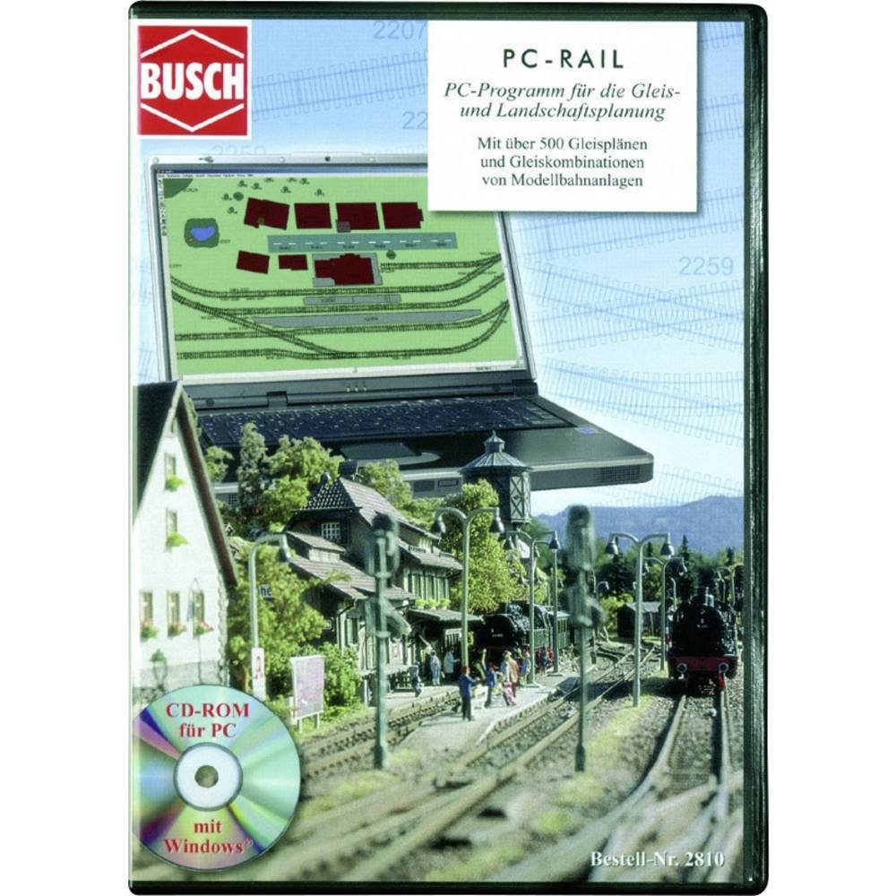 Modelleisenbahn-Set PC-Rail Windows Busch für