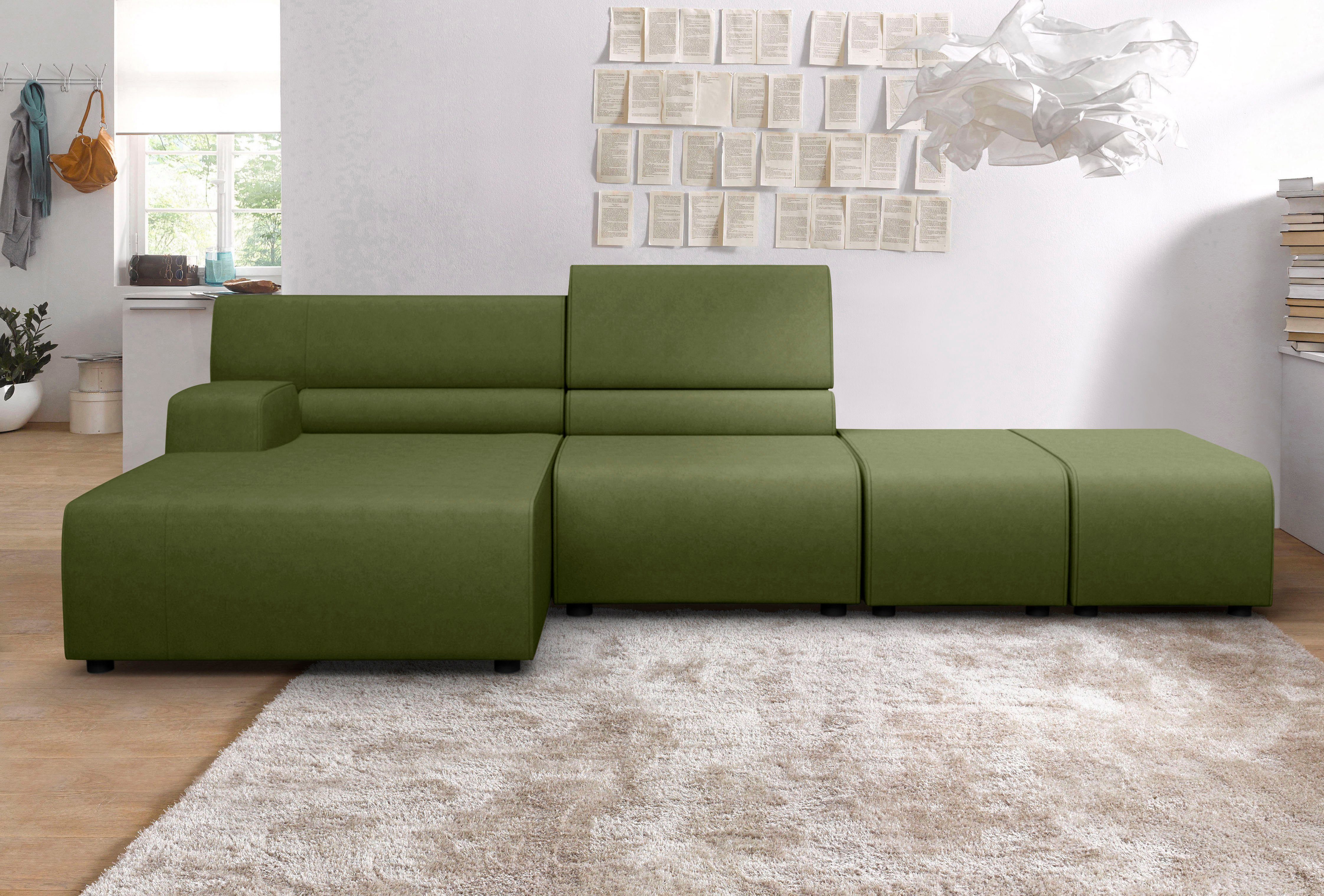 Egoitaliano Ecksofa Babouche, Designsofa mit außergewöhnlichem Sitzkomfort zum Wohlfühlen