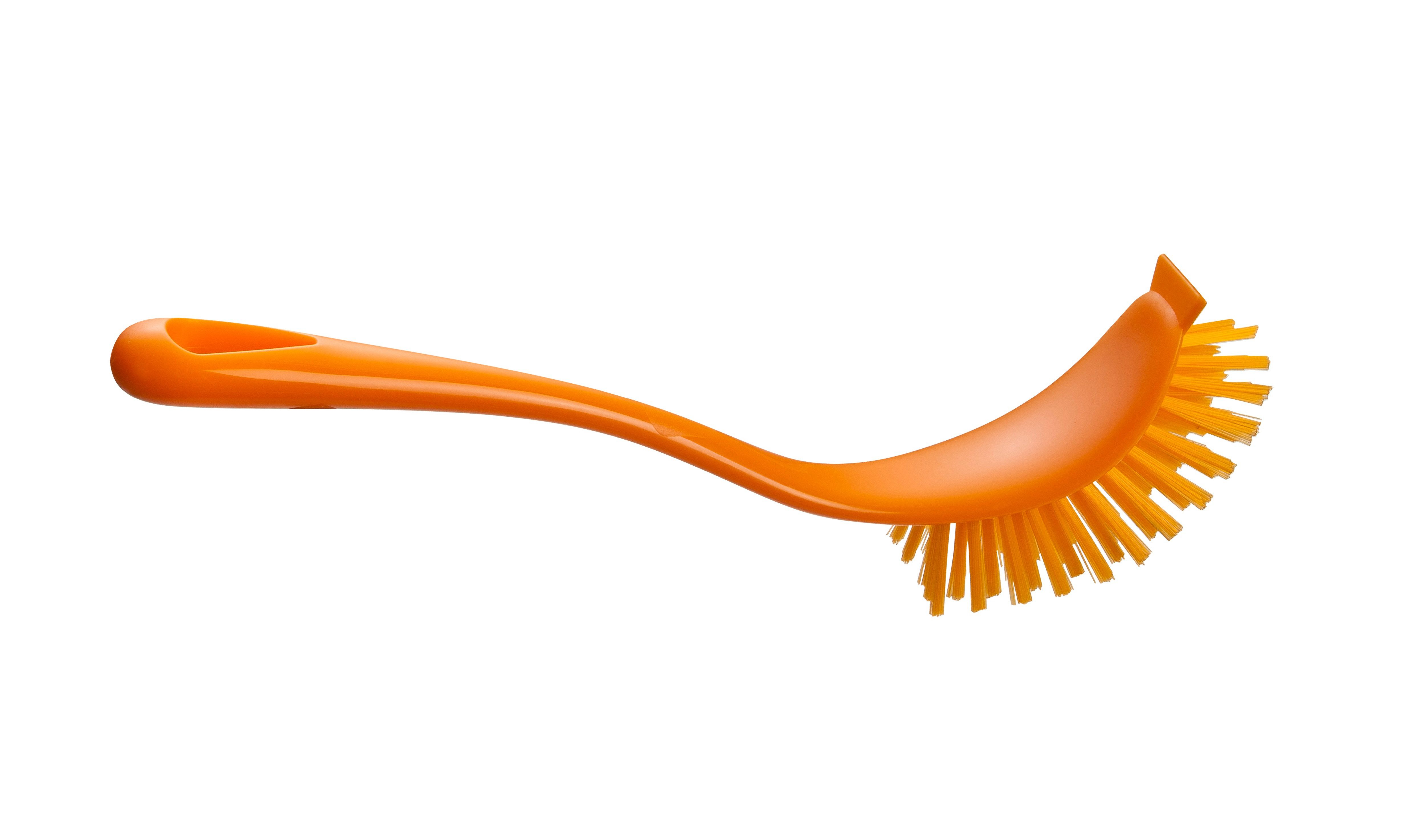 haug bürsten Reinigungsbürste Rondo Spülbürste oval - mango - mit Kratzer gegen hartnäckigen Schmutz, für effektive Reinigung jedes Geschirrs - Made in Germany