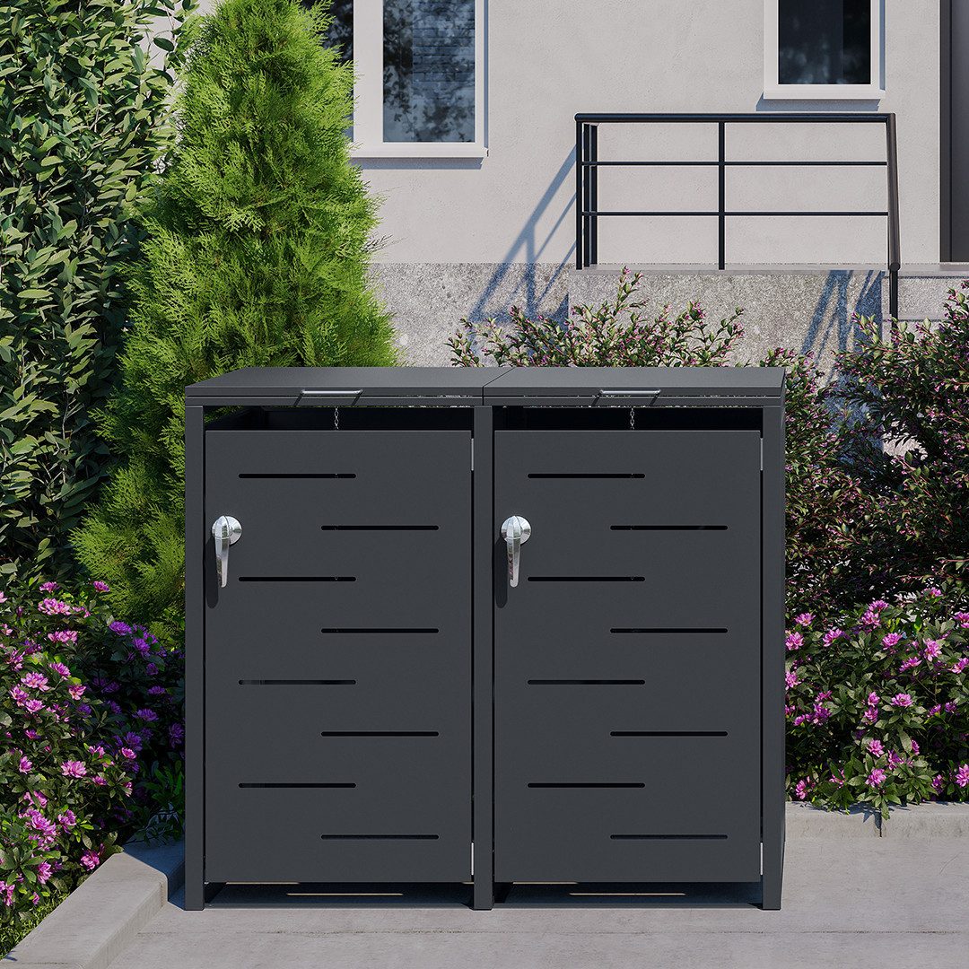 STEELSØN Mülltonnenbox Diorus 240L, abschließbar (Anthrazit, verfügbar mit günstig online kaufen