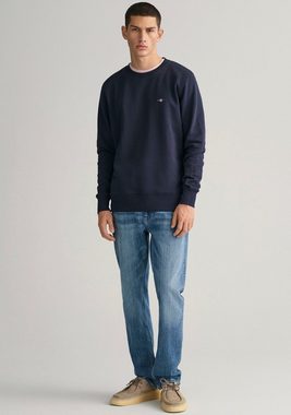 Gant Sweatshirt REG SHIELD C-NECK SWEAT mit Logostickerei auf der Brust