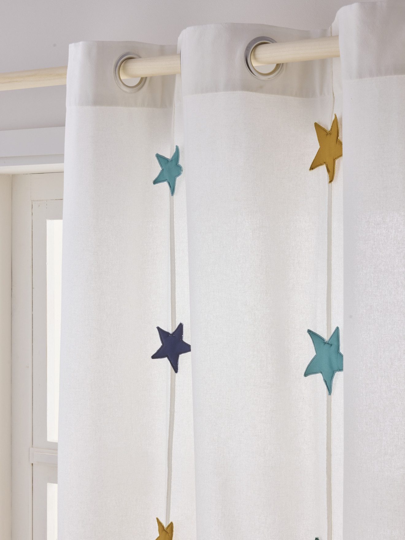 vertbaudet Vorhang Kinderzimmer Vorhang MAGIE, Sternengirlanden, günstig online kaufen