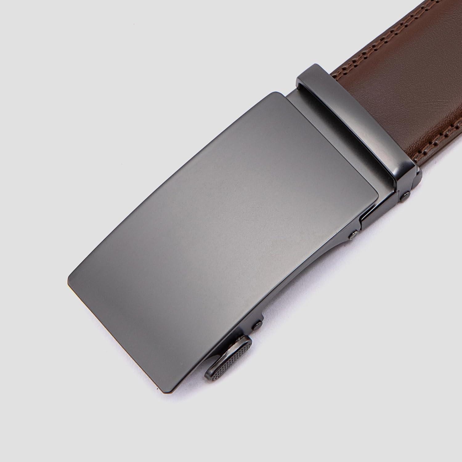 LuxusKollektion Ledergürtel Herren Ledergürtel Automatik dunkel Braun